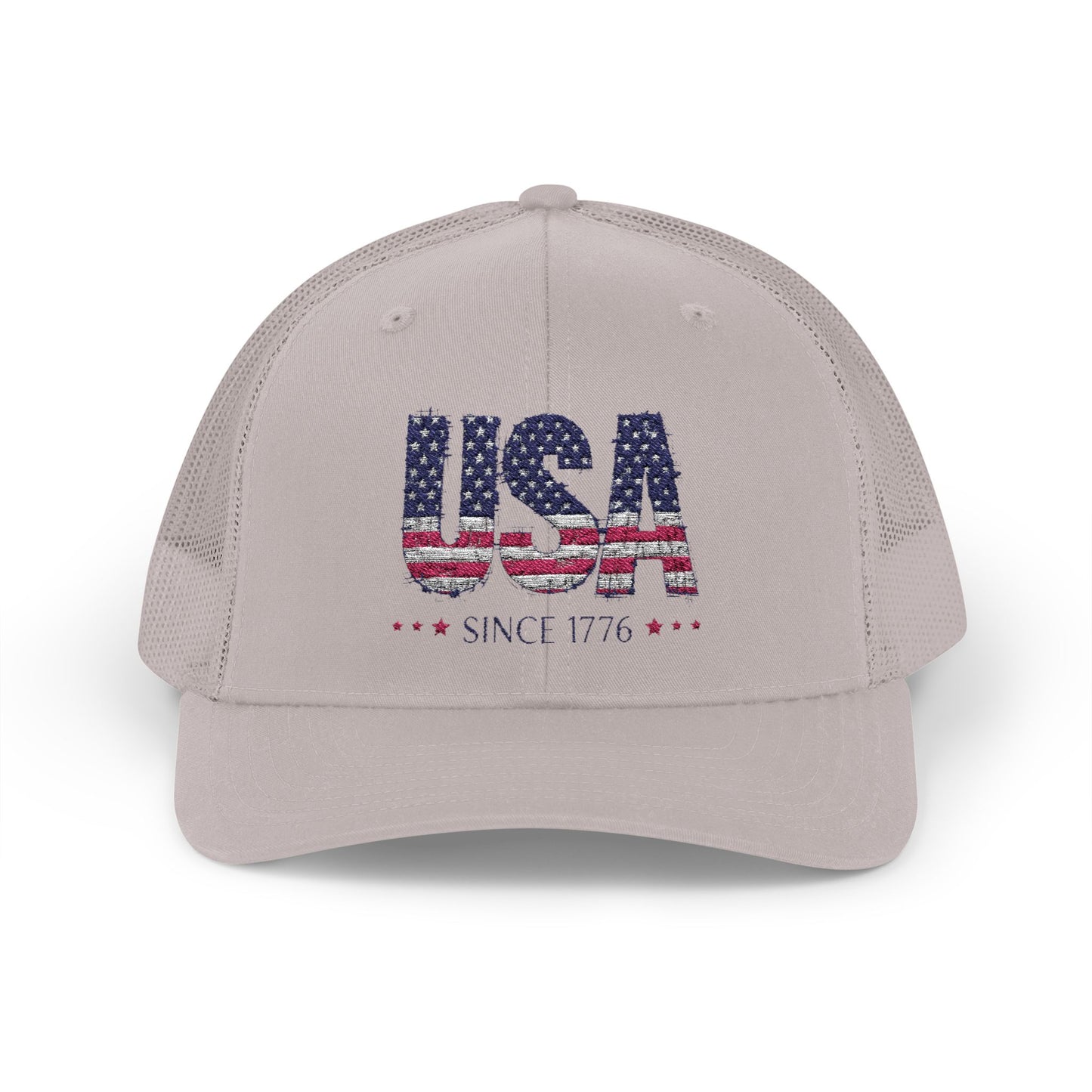 #250 USA Flag "USA Since 1776" Patriotic Snapback Trucker Cap