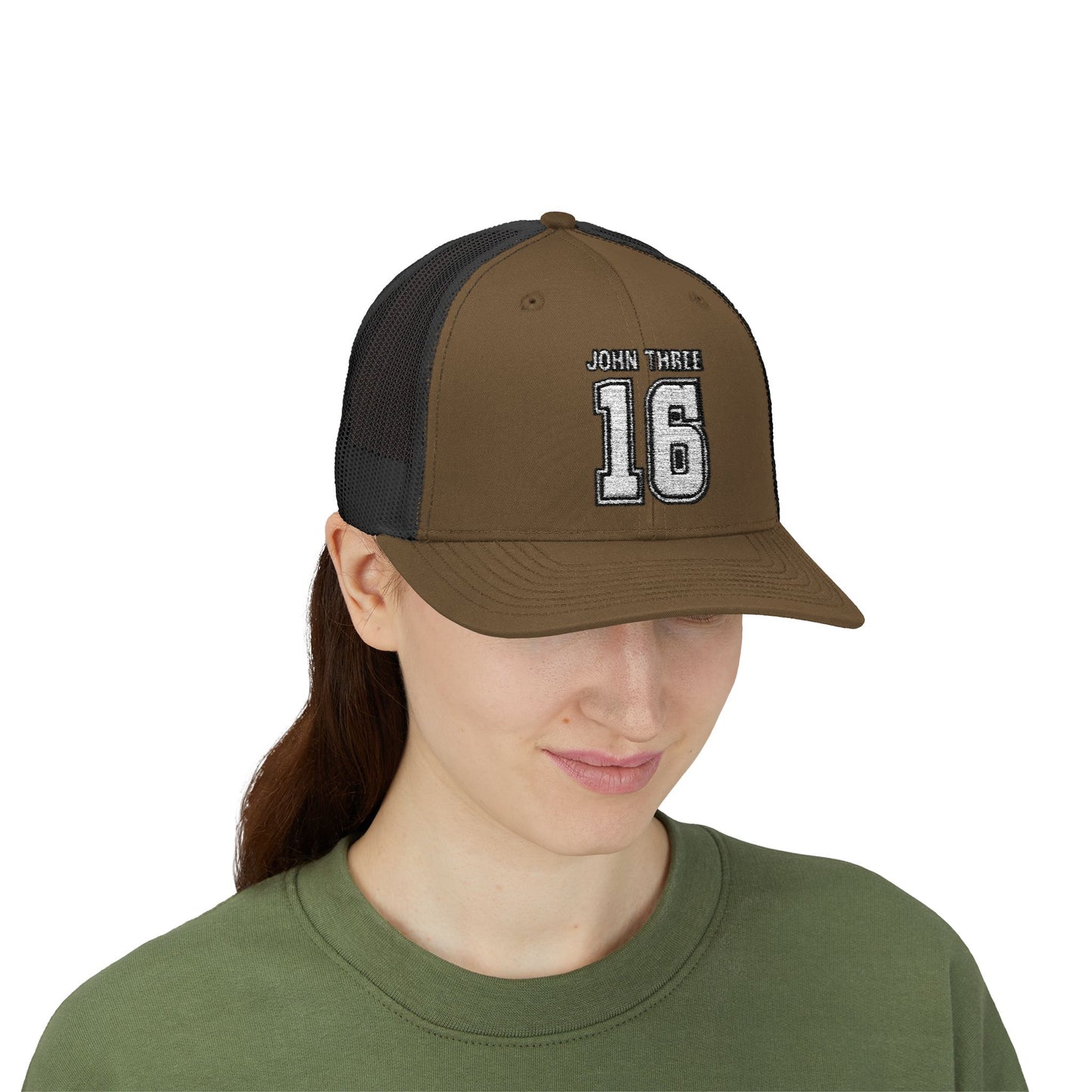 John Three 16 Vintage Varsity Trucker Cap