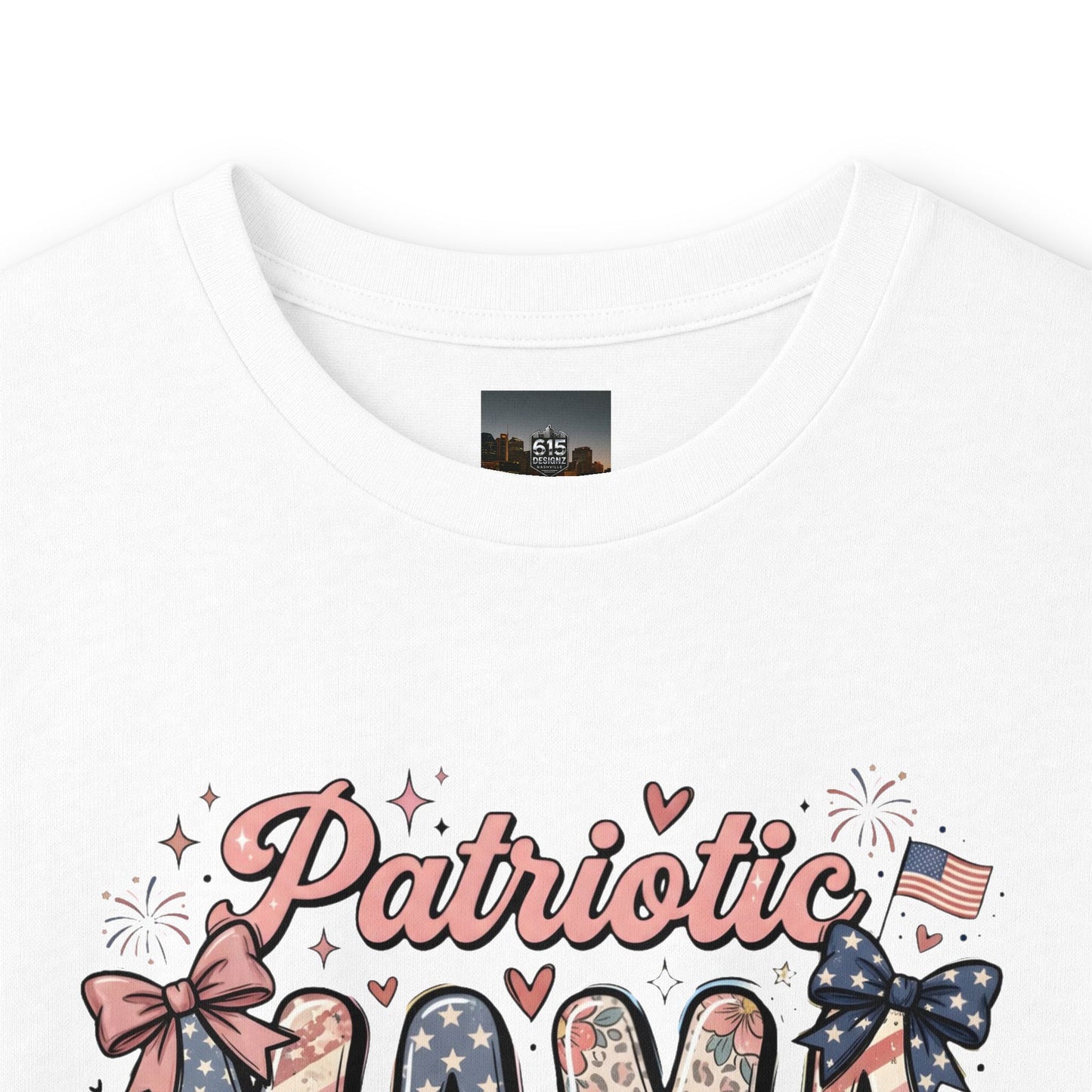 #250 Patriotic Mama 1776–2026 American Flag Long Sleeve Tee