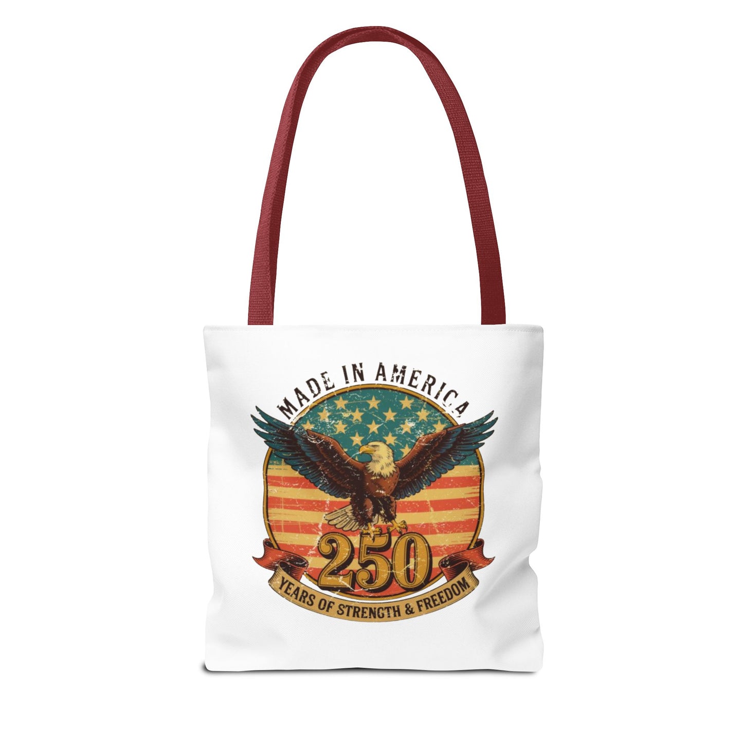 #250 Made in America Eagle 250th Anniversary Patriotic Tote Bag
