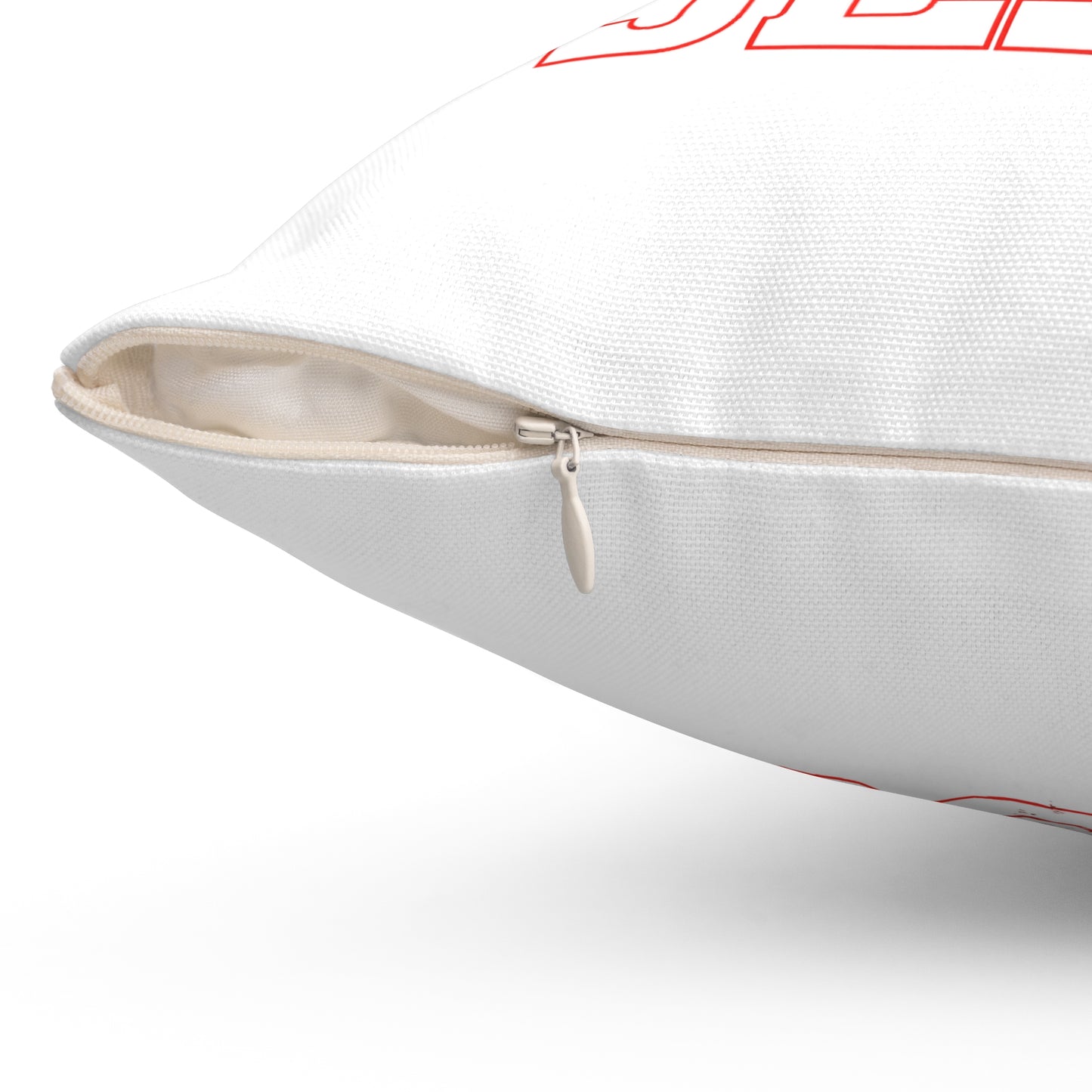 Jesus Cross Red Text Black Cross Graphic - Decorative Throw Pillow for Christian Home Decor