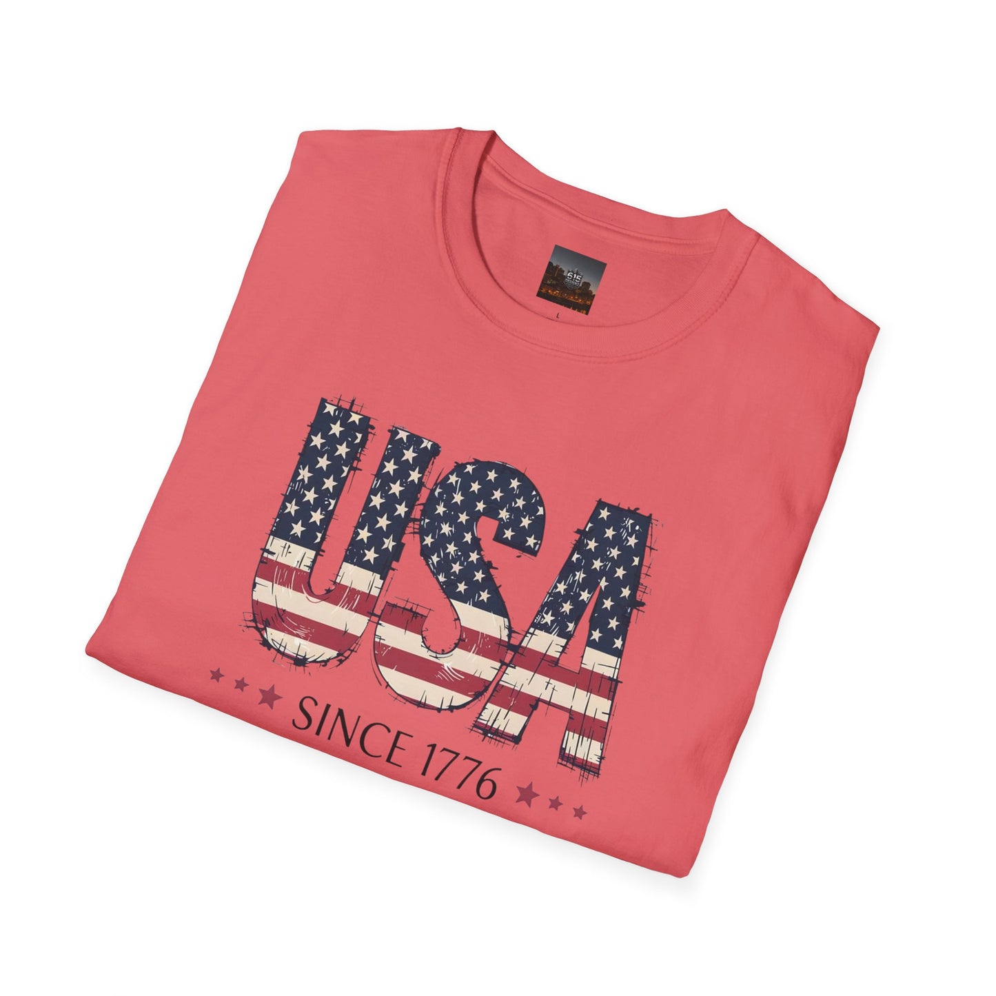 #250 USA Flag "USA Since 1776" Patriotic T-Shirt