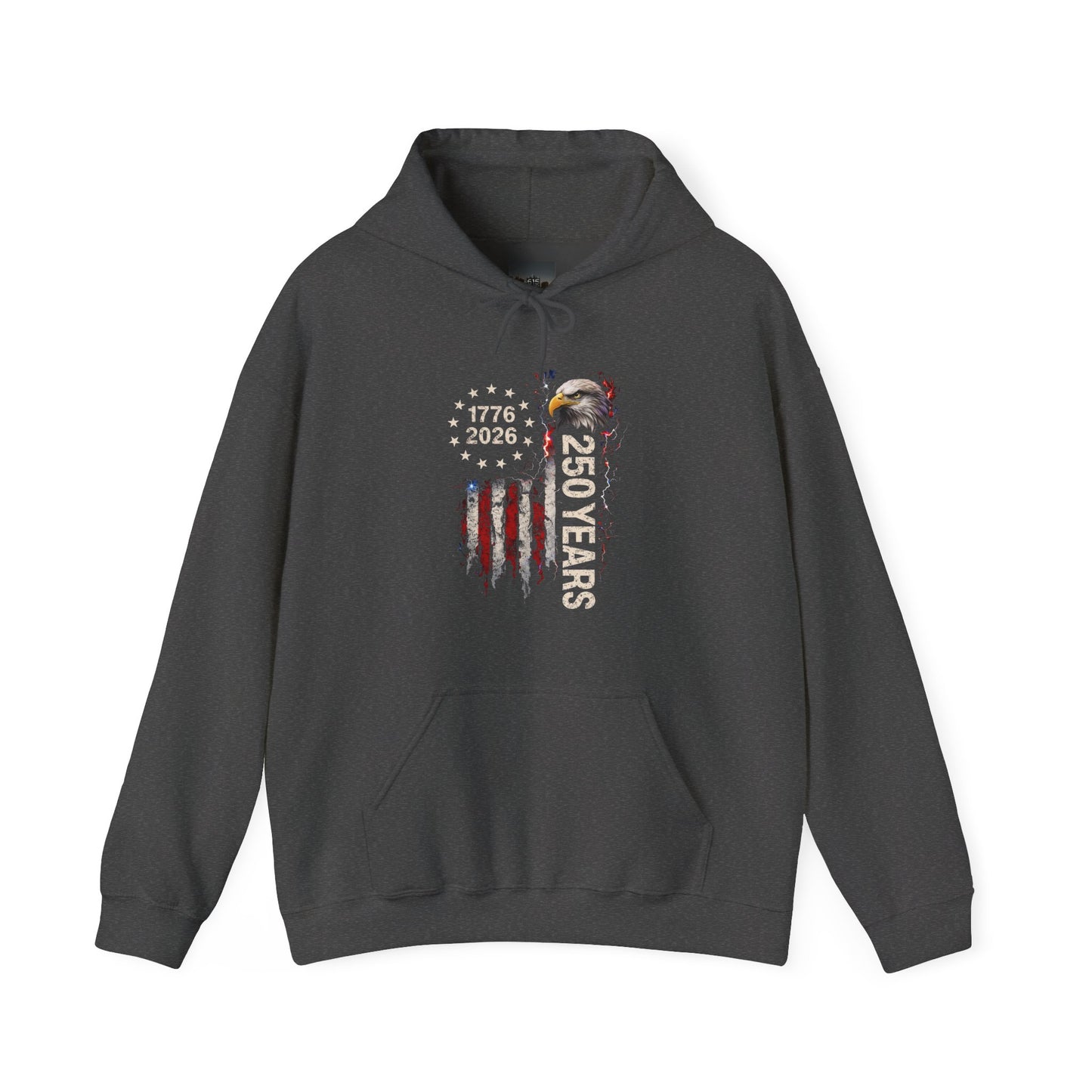 #250 1776-2026 250 Years USA Bicentennial Eagle Hoodie
