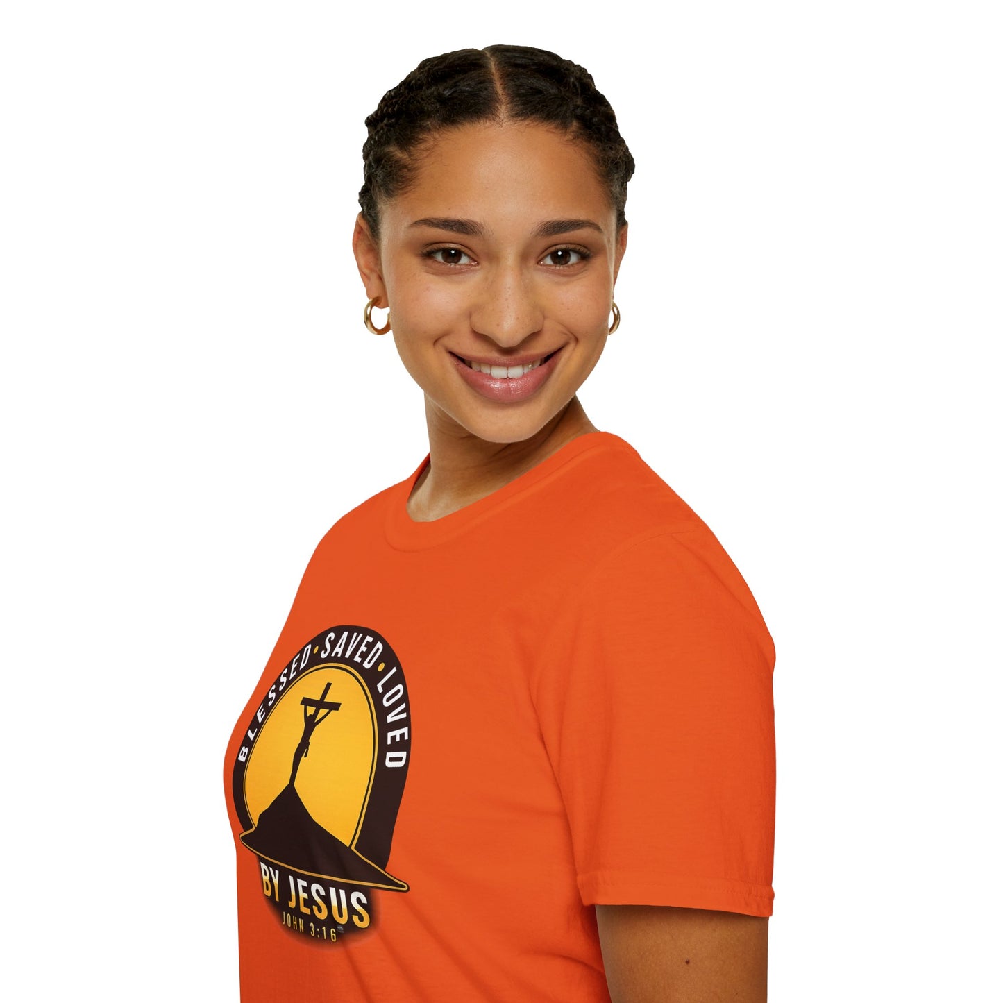Blessed • Saved • Loved by Jesus T-Shirt — Christian Faith Tee