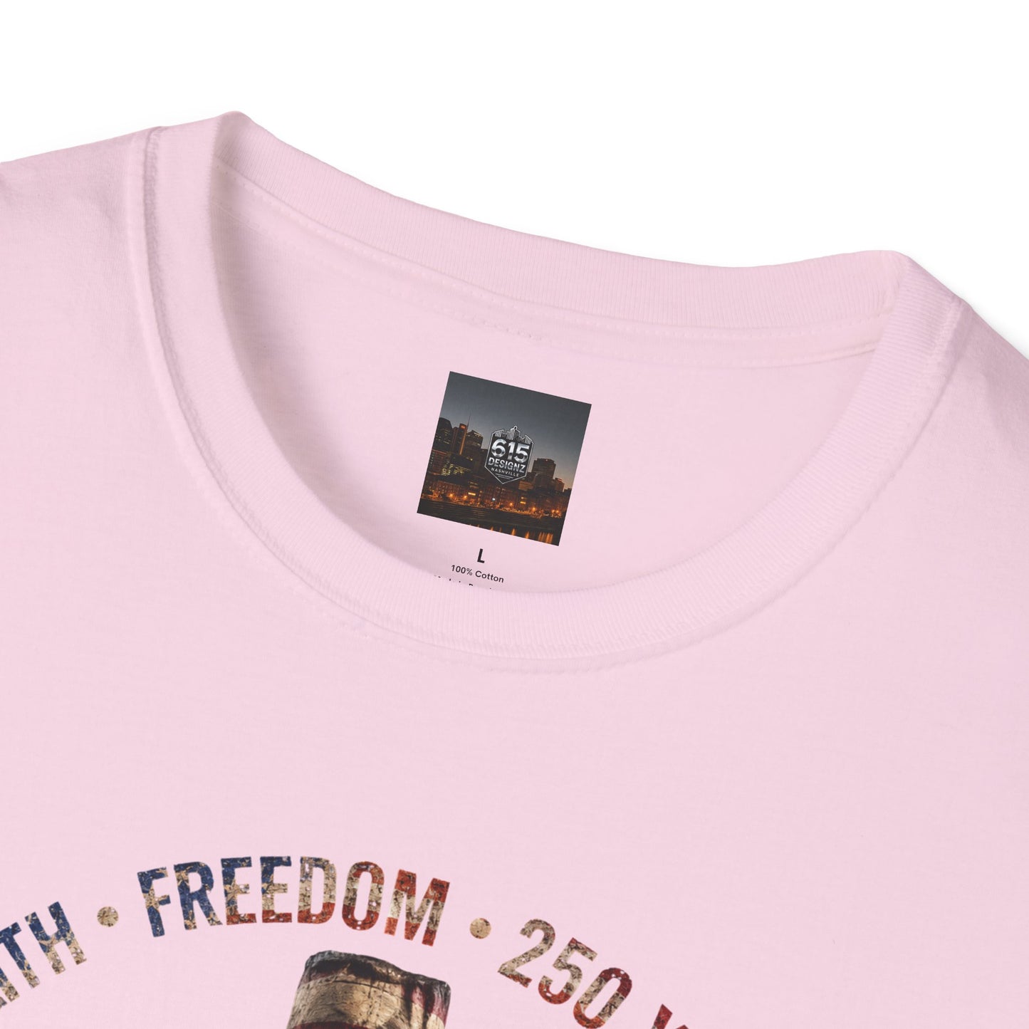 #250 Faith • Freedom 250 Years American Flag Cross & Eagle 1776-2026 T-Shirt