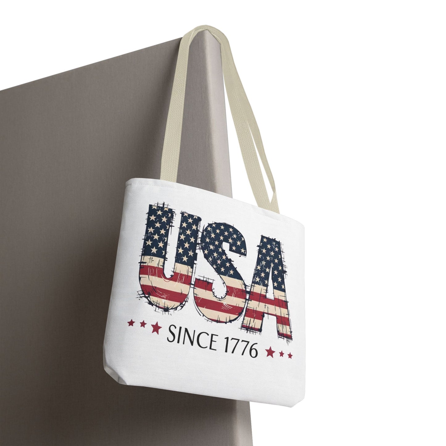 #250 USA Flag "USA Since 1776" Patriotic Tote Bag