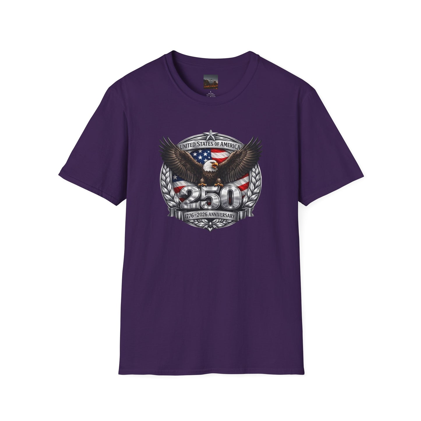 #250 Patriotic Bald Eagle 250 United States Emblem T-Shirt