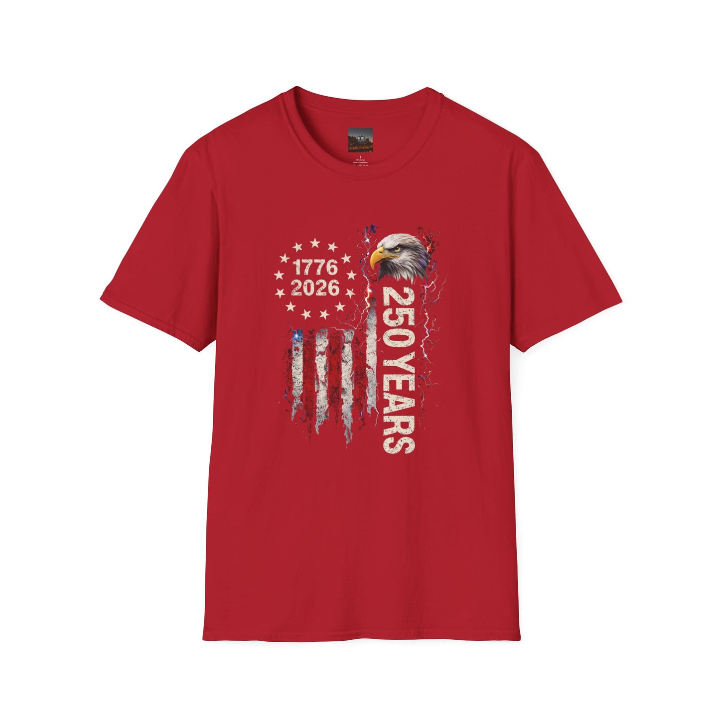#250 1776-2026 250 Years USA Bicentennial Eagle T-Shirt