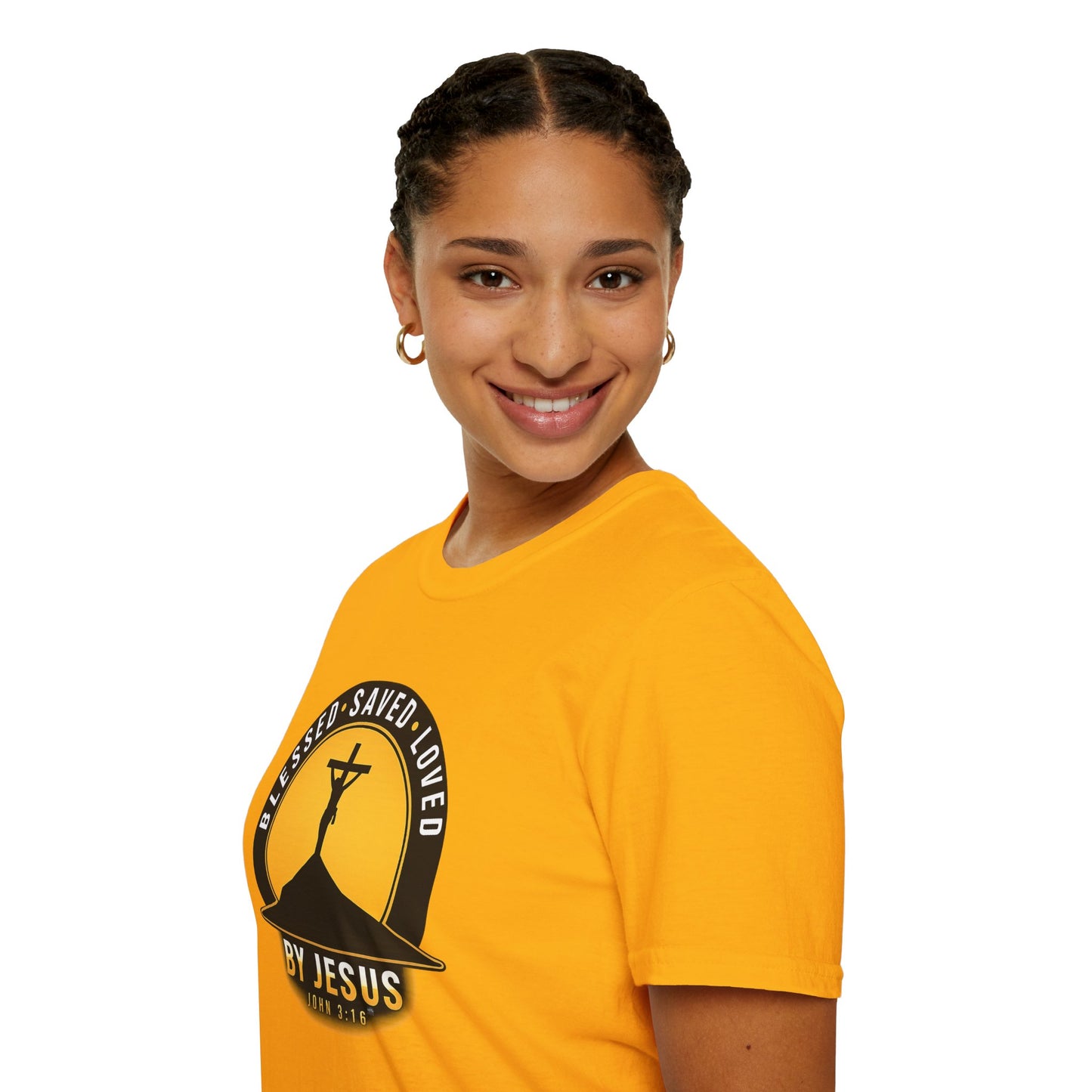 Blessed • Saved • Loved by Jesus T-Shirt — Christian Faith Tee