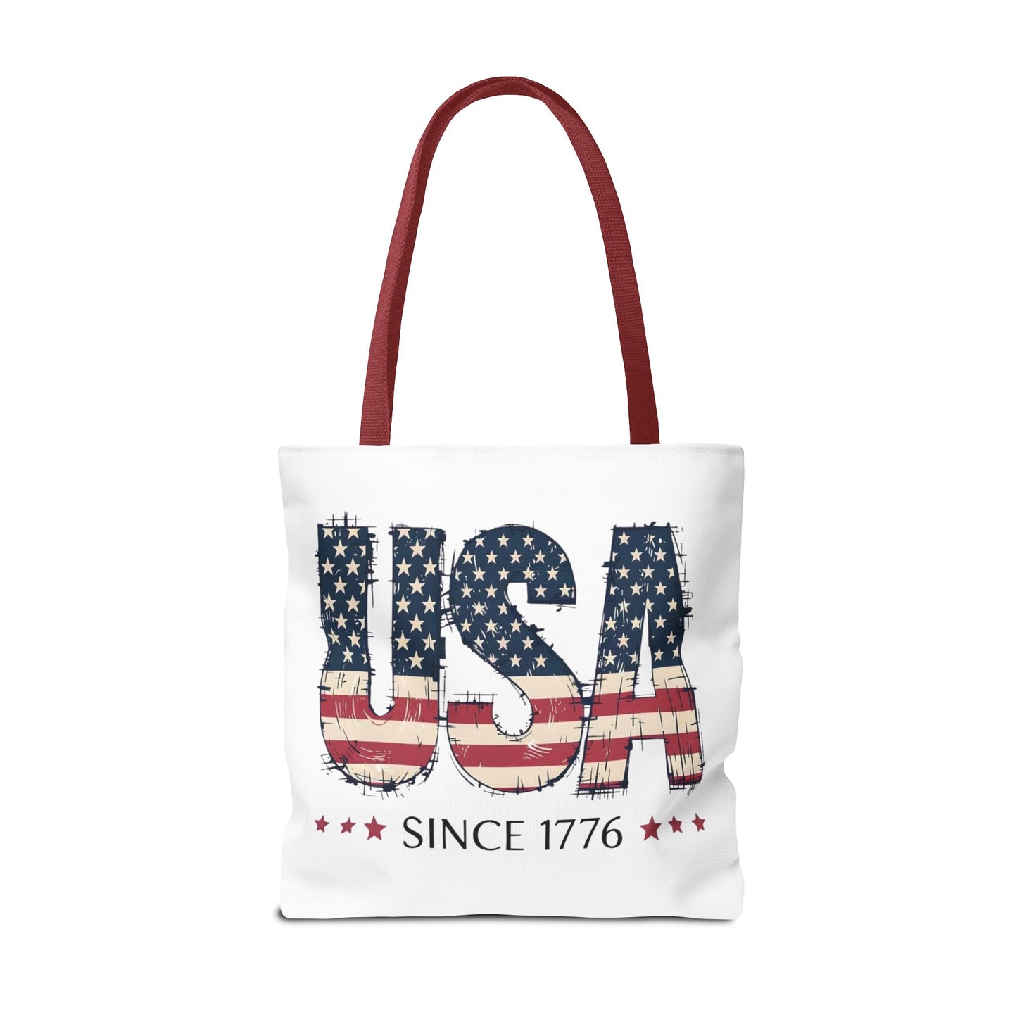 #250 USA Flag "USA Since 1776" Patriotic Tote Bag