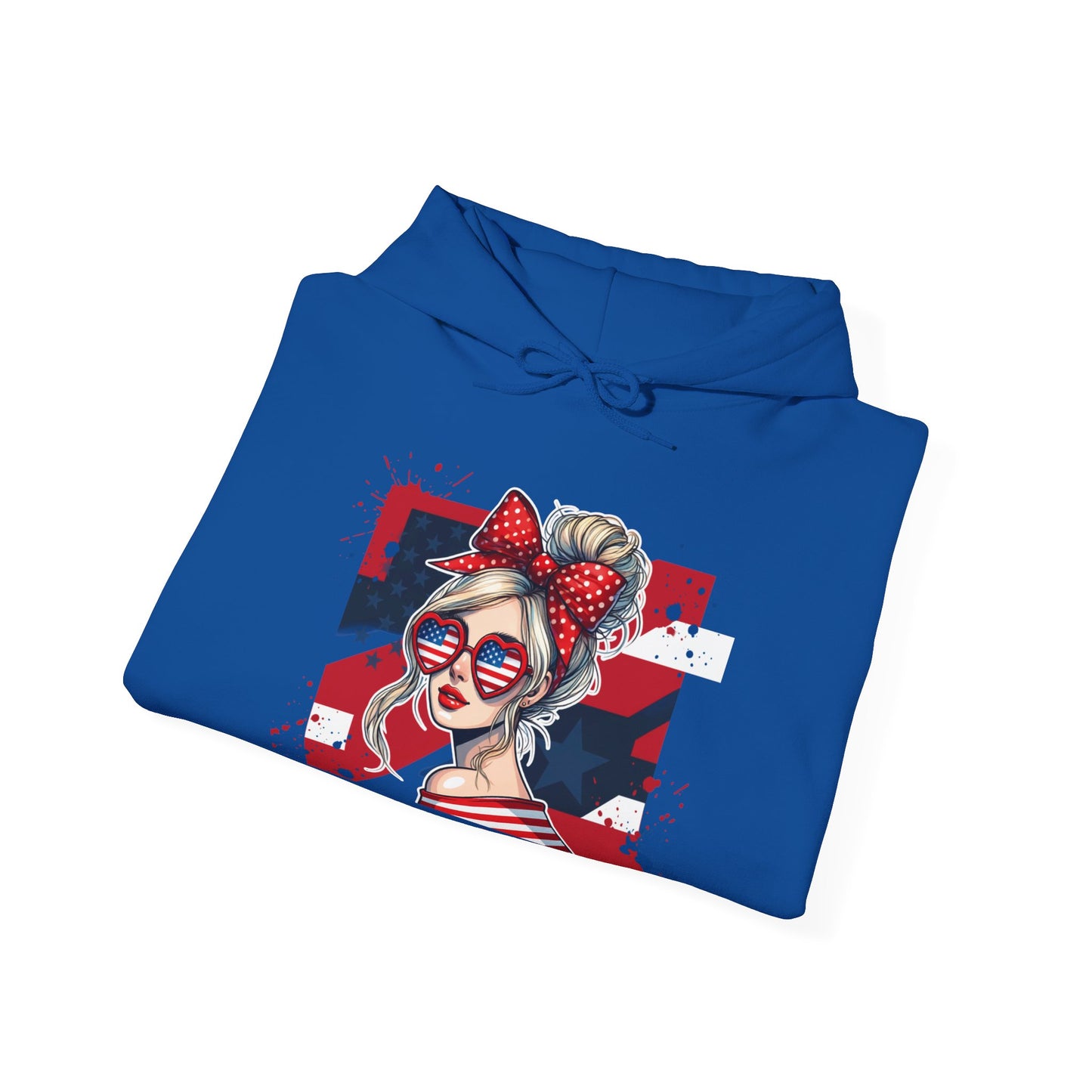 #250 All American Girl Patriotic Hoodie