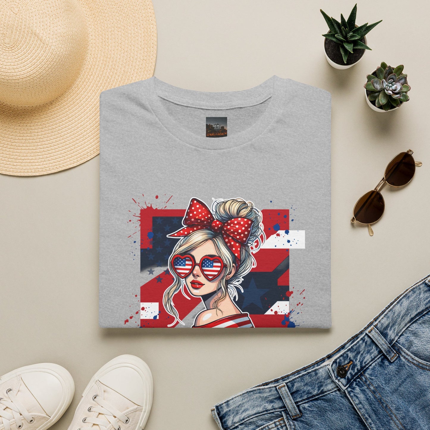 #250 All American Girl Patriotic T-Shirt