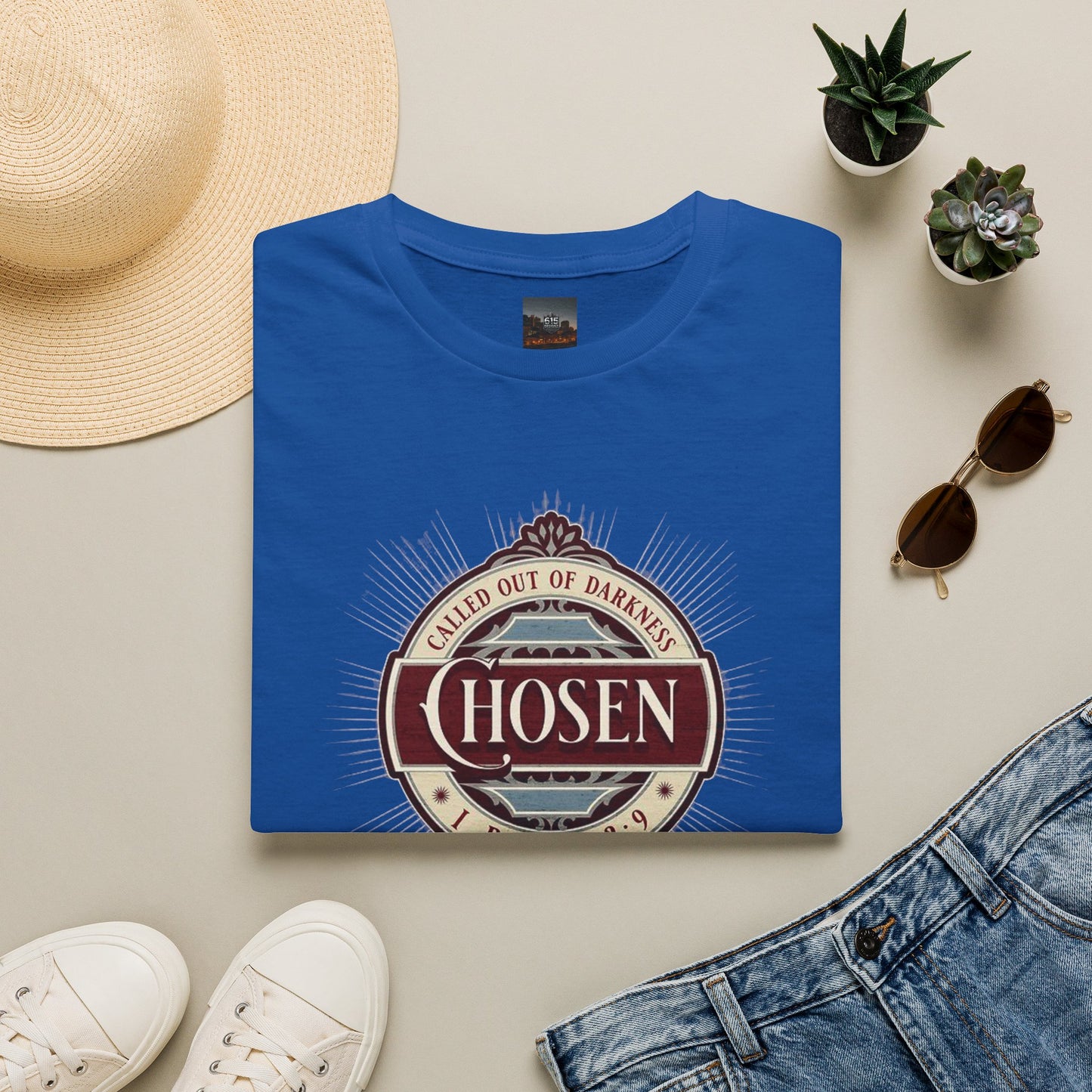 Chosen Graphic T-Shirt — "Called Out of Darkness" Faith Tee