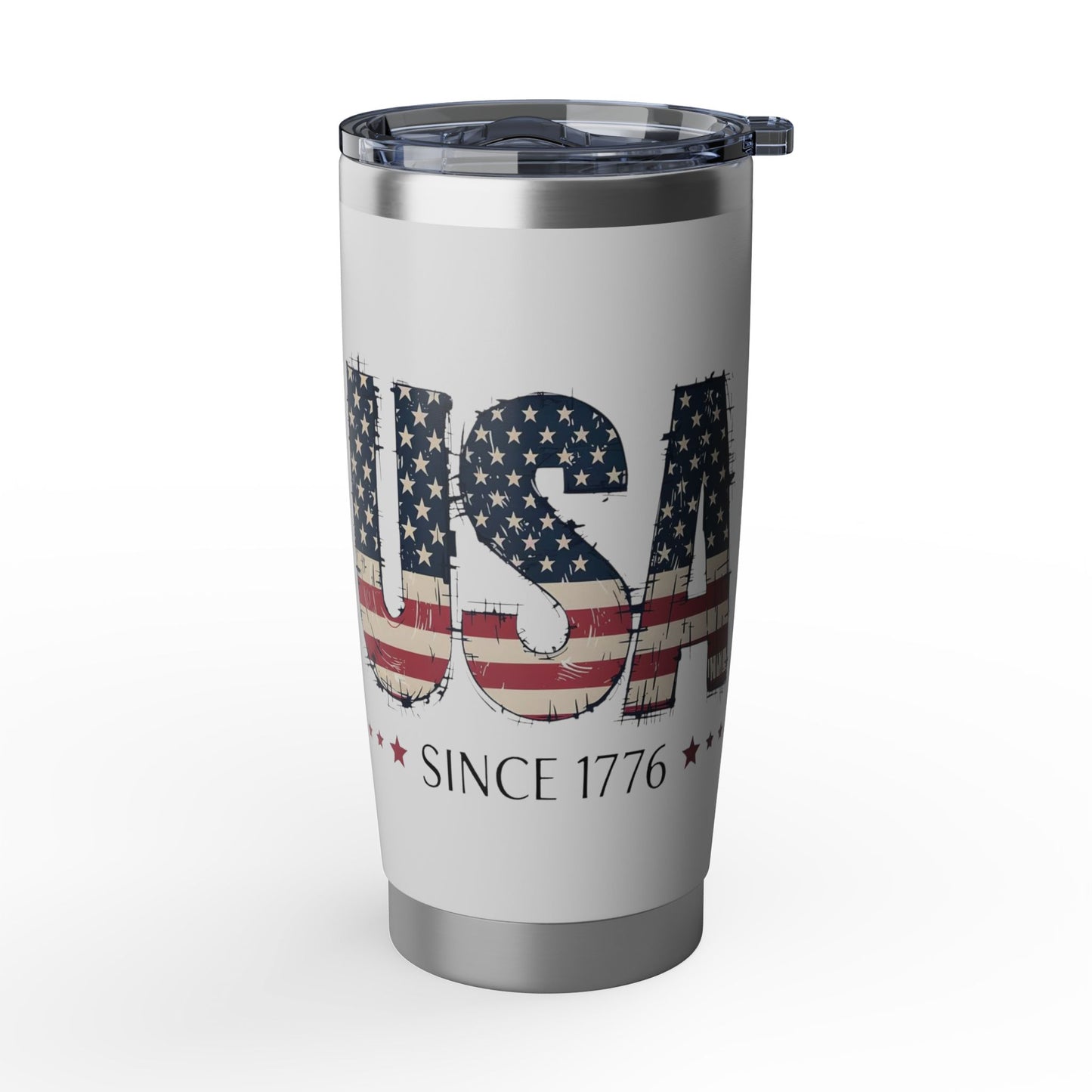 #250 USA Flag "USA Since 1776" Patriotic Vagabond 20oz Tumbler Stainless Travel Cup