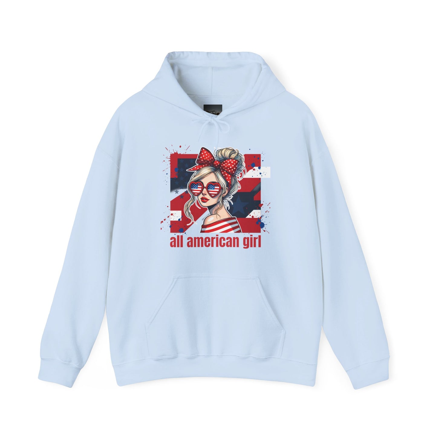 #250 All American Girl Patriotic Hoodie