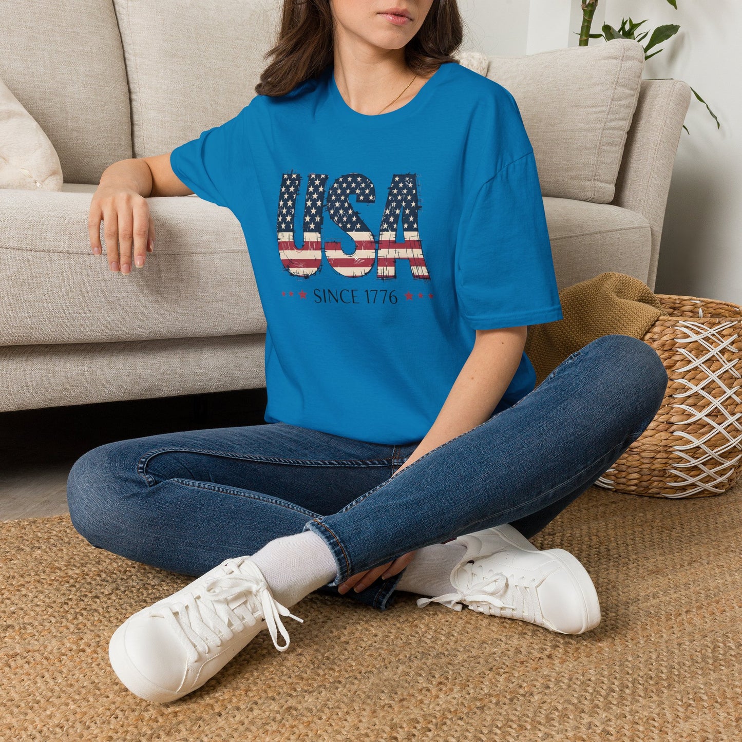 #250 USA Flag "USA Since 1776" Patriotic T-Shirt
