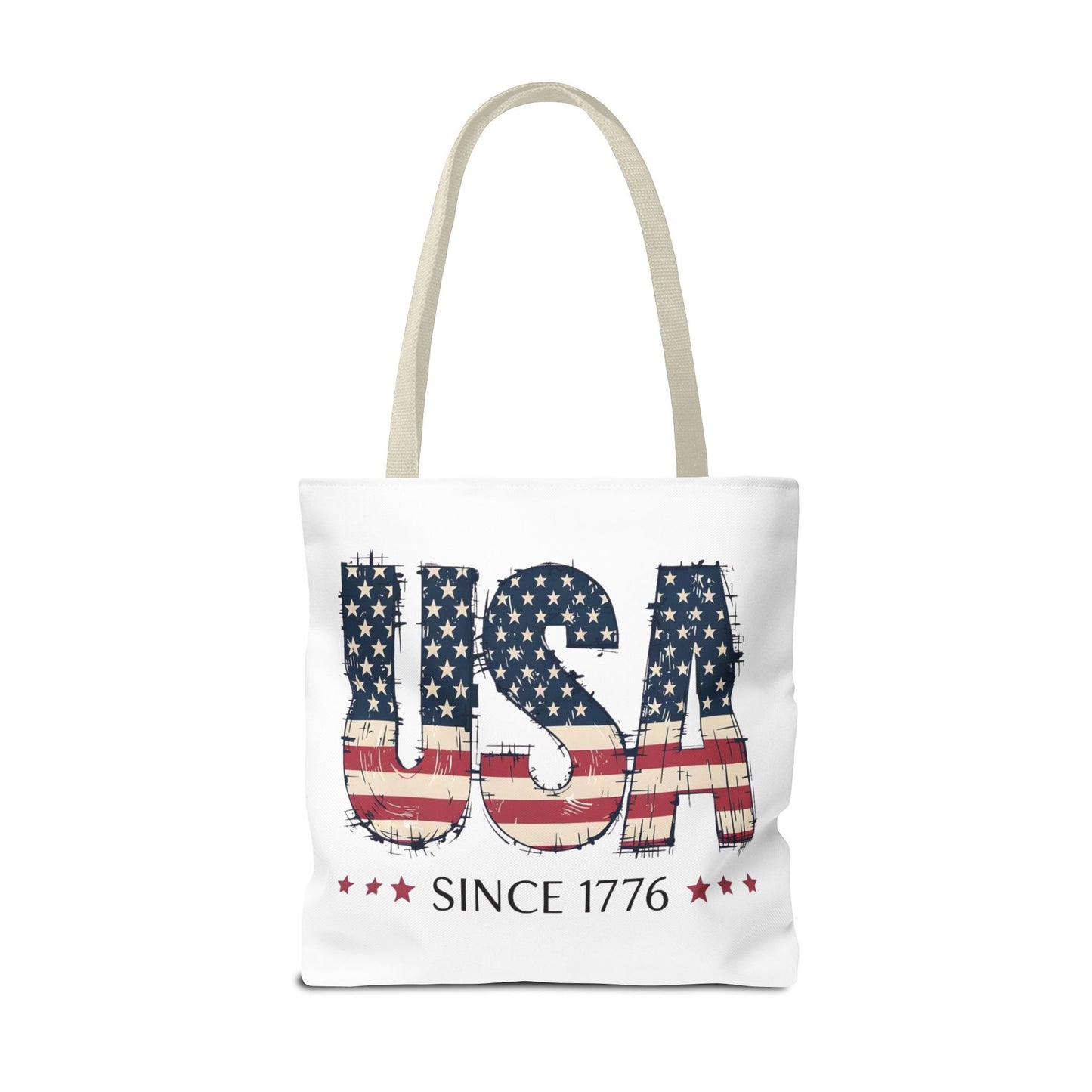 #250 USA Flag "USA Since 1776" Patriotic Tote Bag