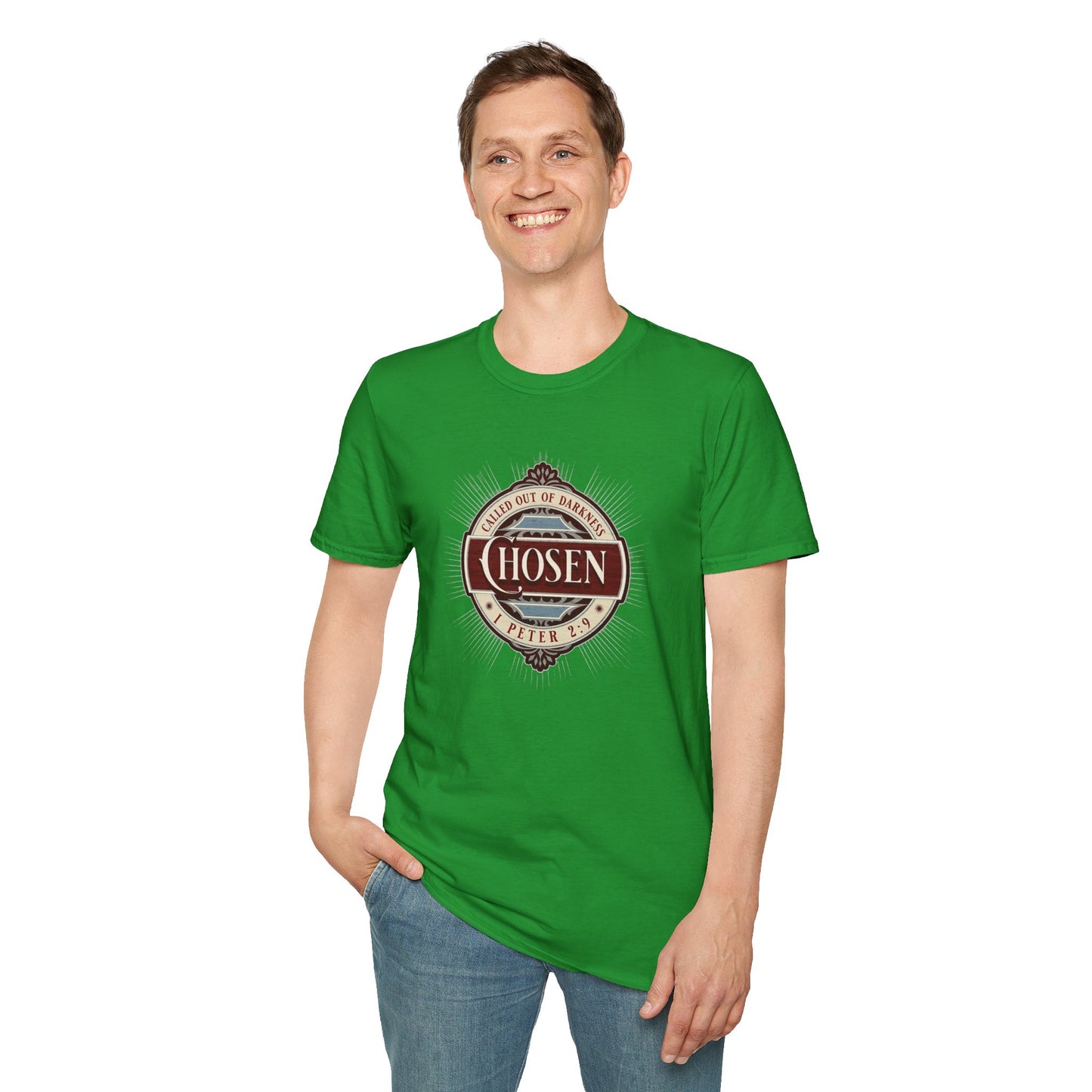 Chosen Graphic T-Shirt — "Called Out of Darkness" Faith Tee