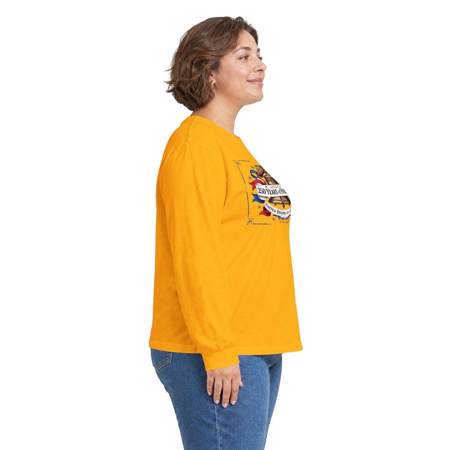 #250 250 Years of Freedom Liberty Bell Long Sleeve Tee