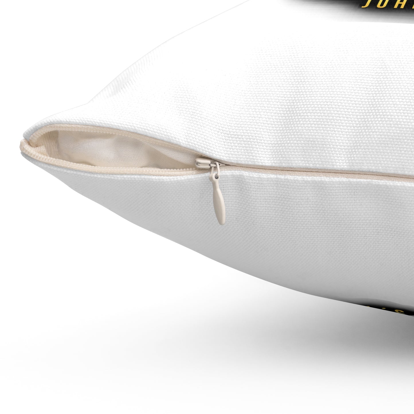 Blessed • Saved • Loved by Jesus Square Pillow — Christian Faith Decor (John 3:16)
