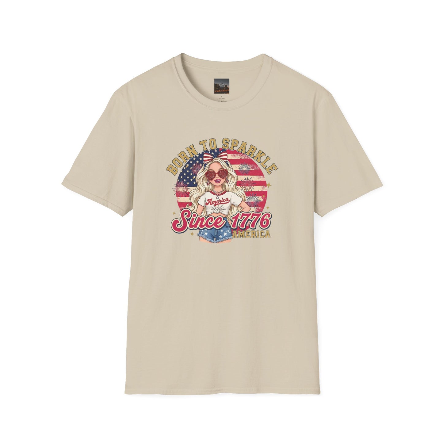 #250 "Born to Sparkle Since 1776" Patriotic T-Shirt