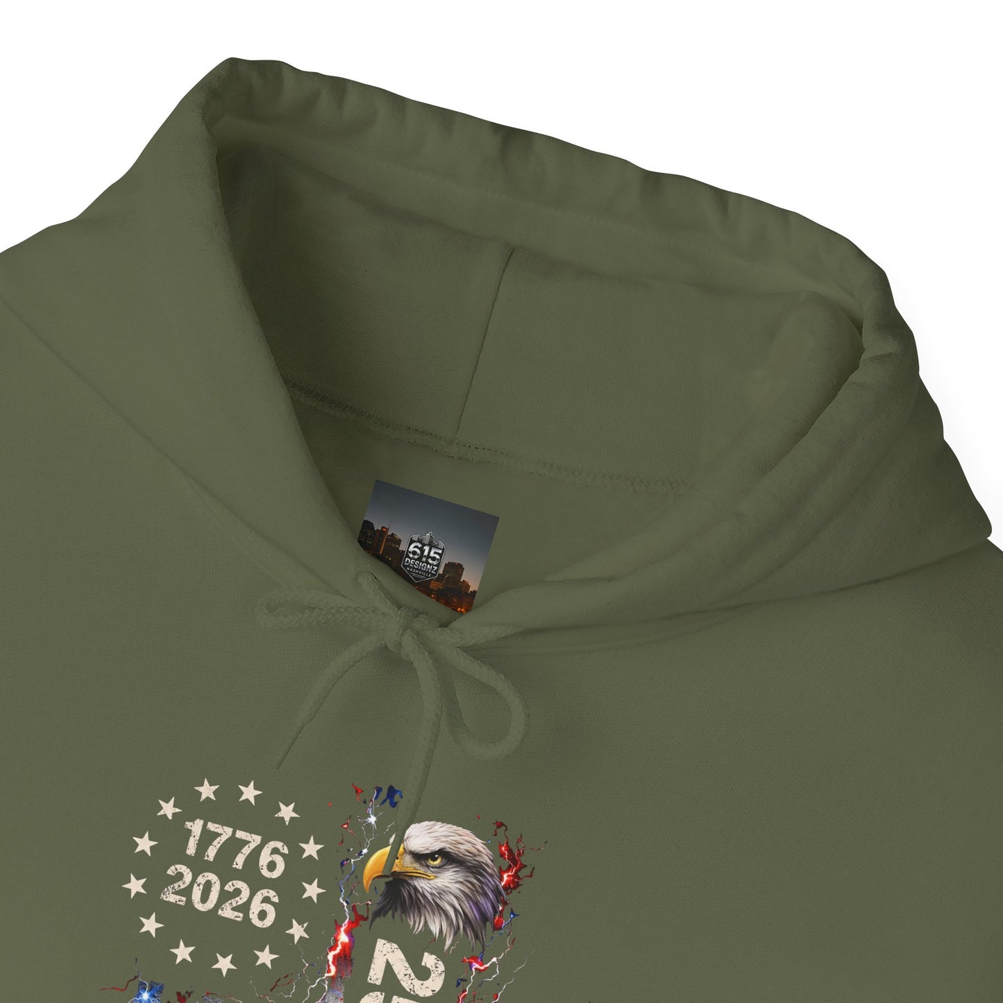 #250 1776-2026 250 Years USA Bicentennial Eagle Hoodie