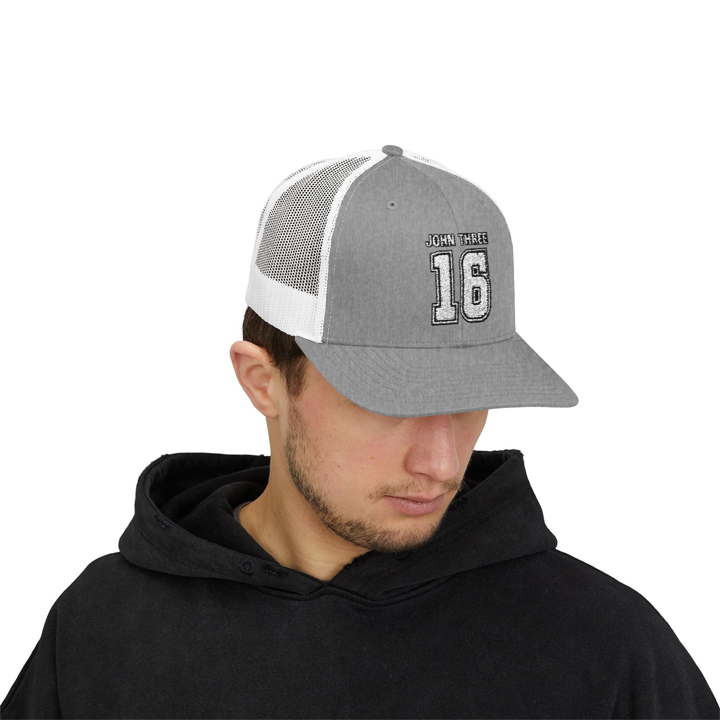 John Three 16 Vintage Varsity Trucker Cap