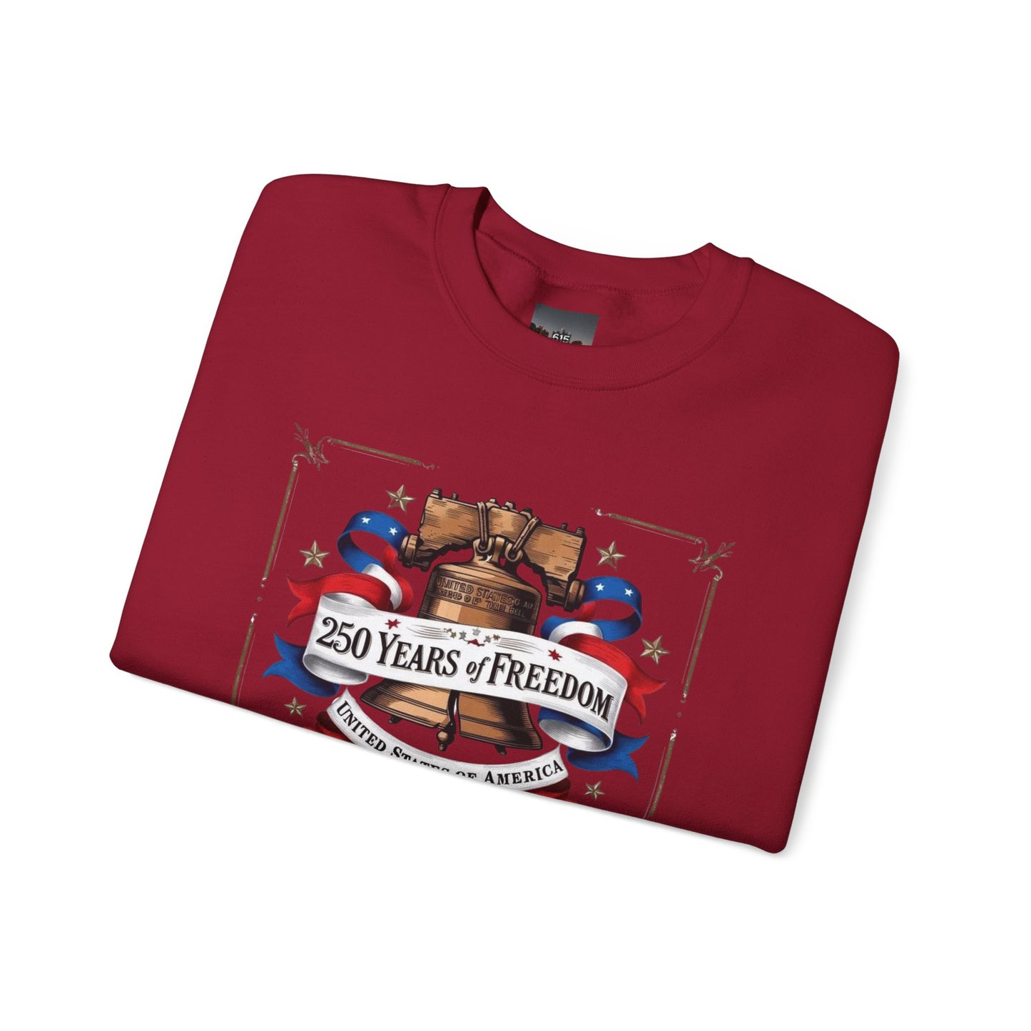 #250 250 Years of Freedom Liberty Bell Crewneck Sweatshirt
