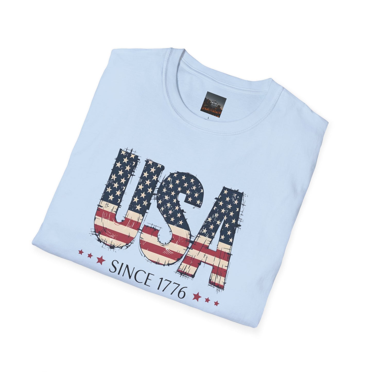 #250 USA Flag "USA Since 1776" Patriotic T-Shirt