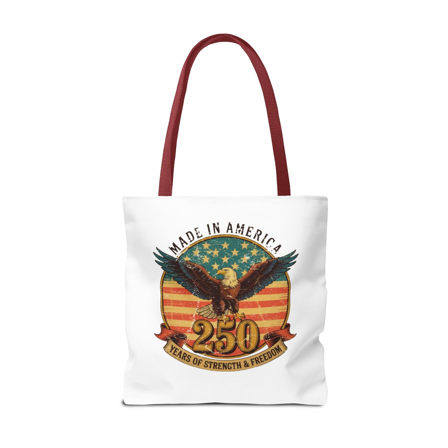 #250 Made in America Eagle 250th Anniversary Patriotic Tote Bag