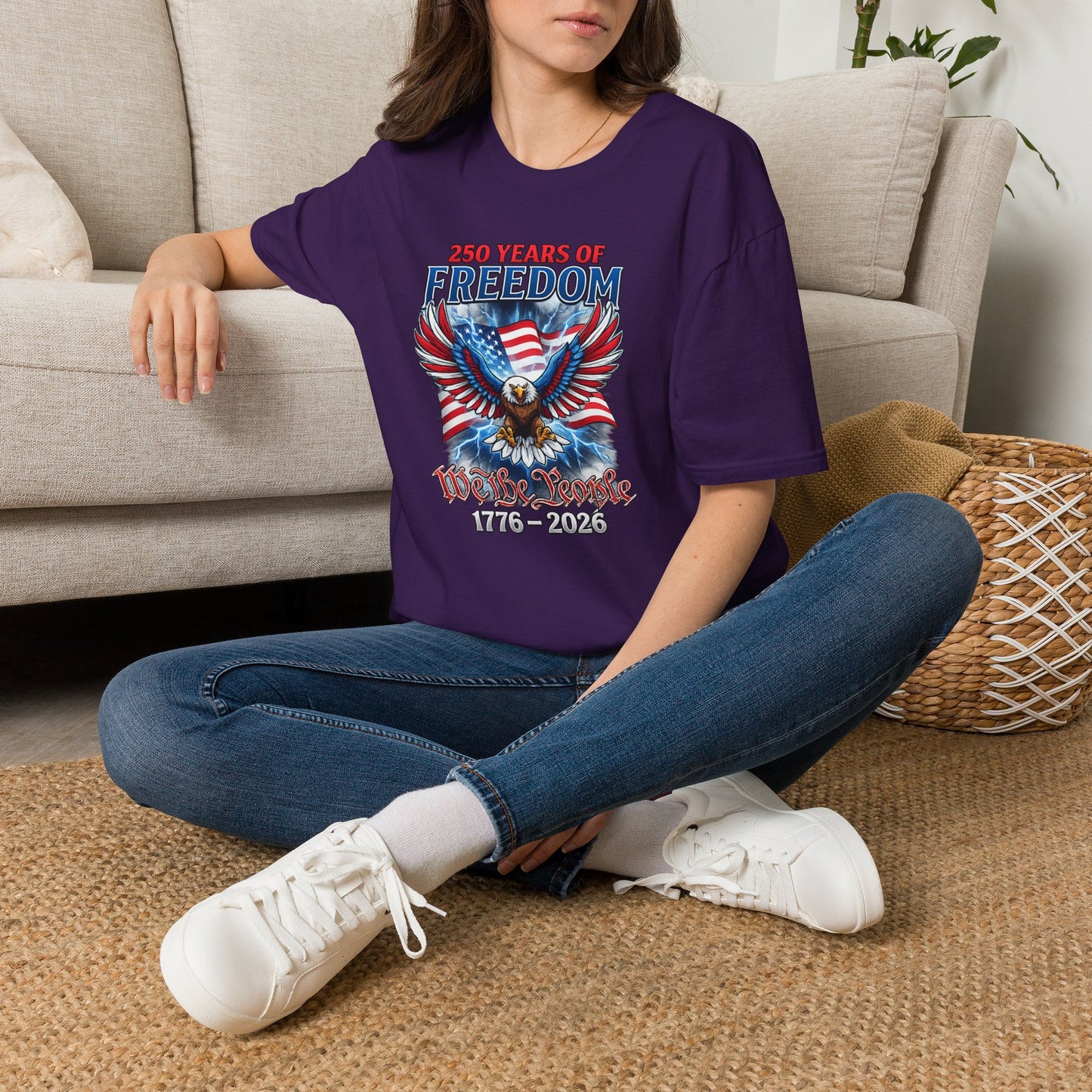 #250 250 Years of Freedom 1776–2026 Eagle T-Shirt