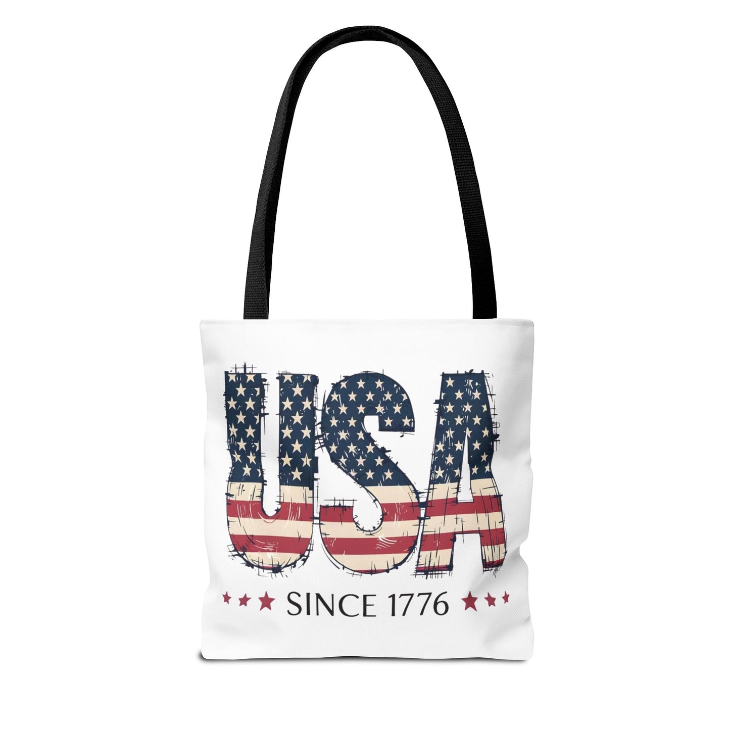#250 USA Flag "USA Since 1776" Patriotic Tote Bag