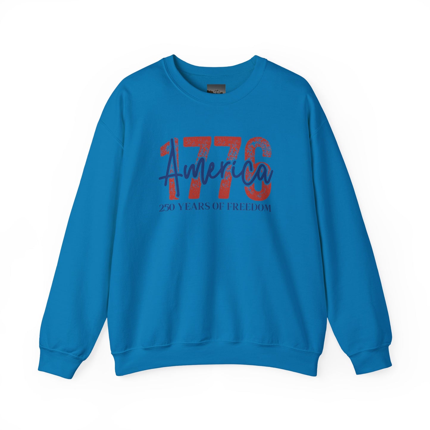 #250 1776 America: 250 Years of Freedom' Patriotic Independence Day Crewneck Sweatshirt