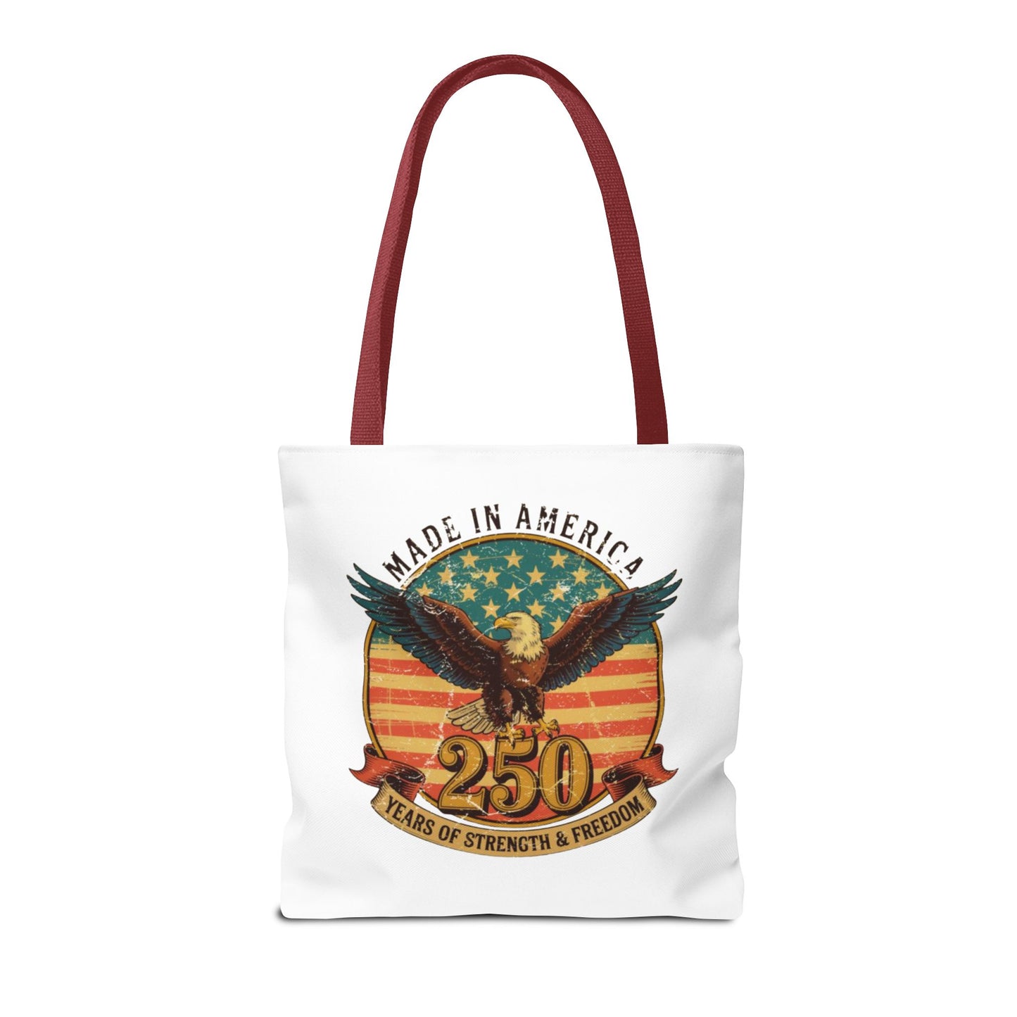 #250 Made in America Eagle 250th Anniversary Patriotic Tote Bag