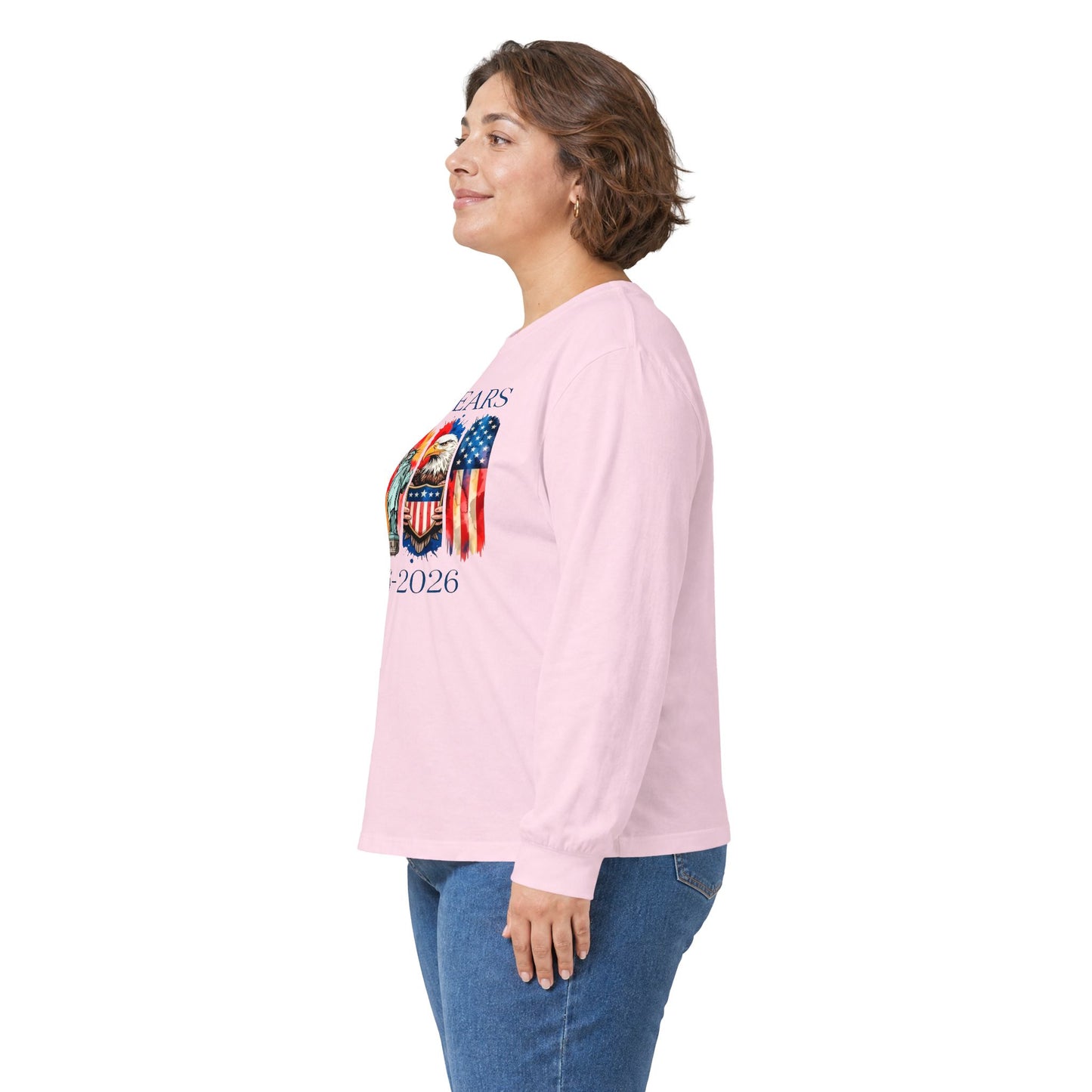 #250 250 Years American History Celebration 1776–2026 Patriotic Long Sleeve Tee