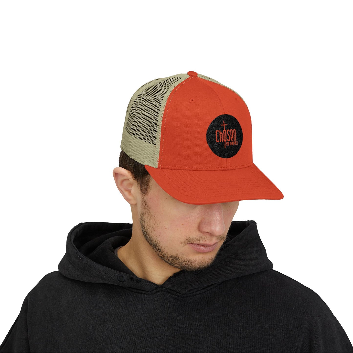 Chosen for a Purpose Trucker Cap — Embroidered Christian Snapback Hat