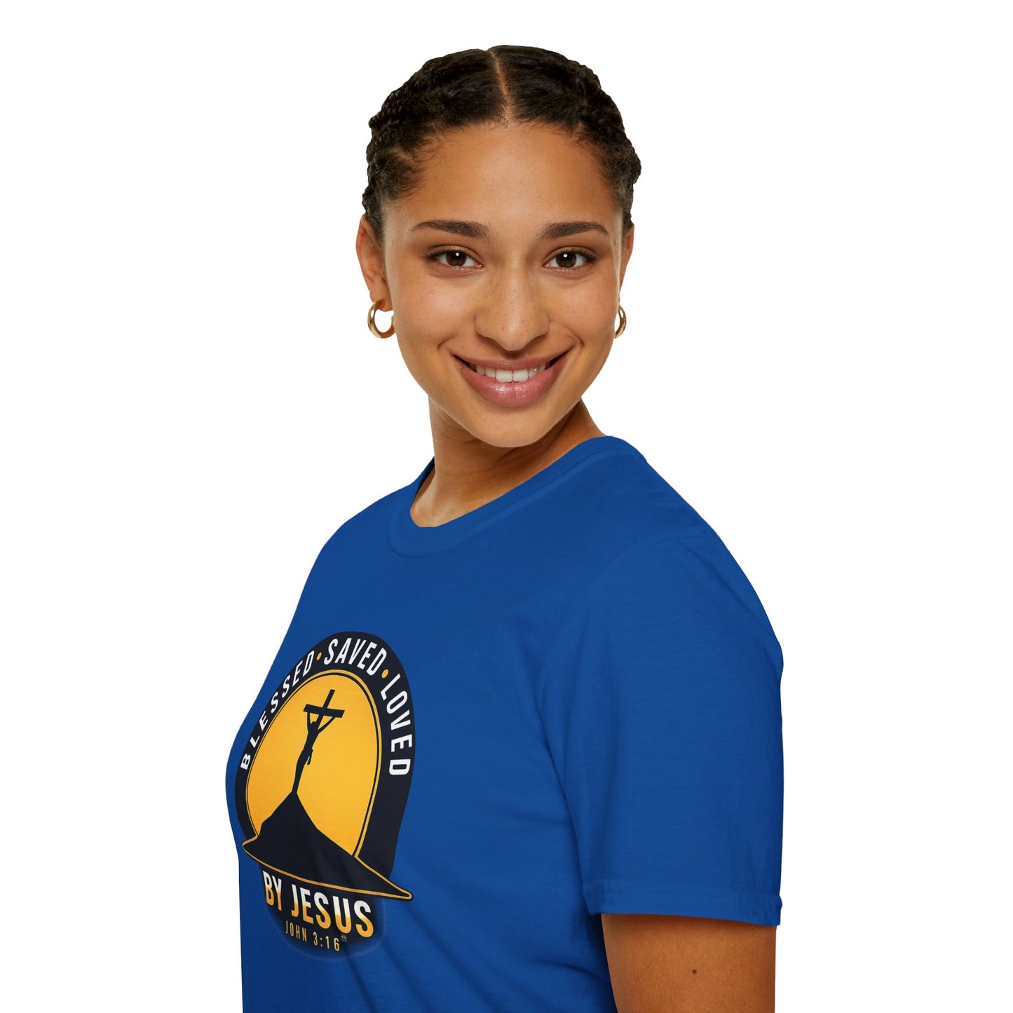 Blessed • Saved • Loved by Jesus T-Shirt — Christian Faith Tee