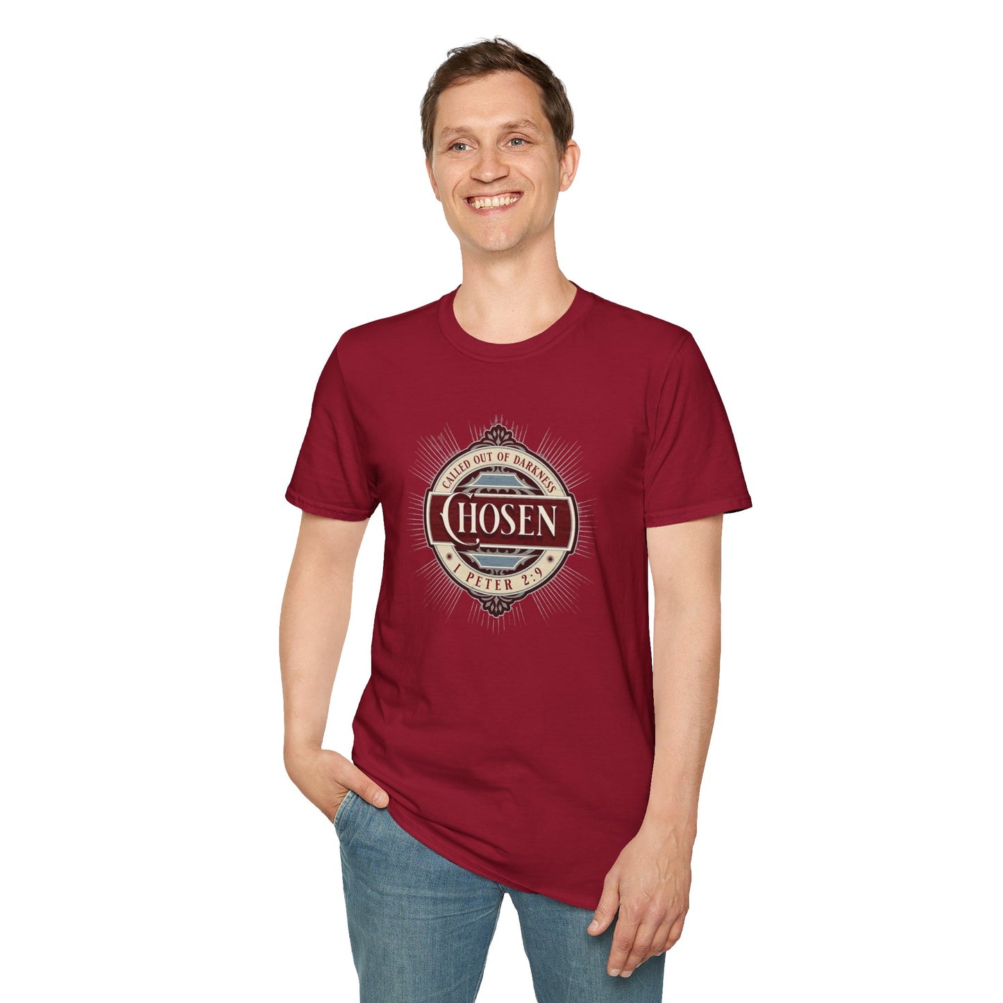 Chosen Graphic T-Shirt — "Called Out of Darkness" Faith Tee