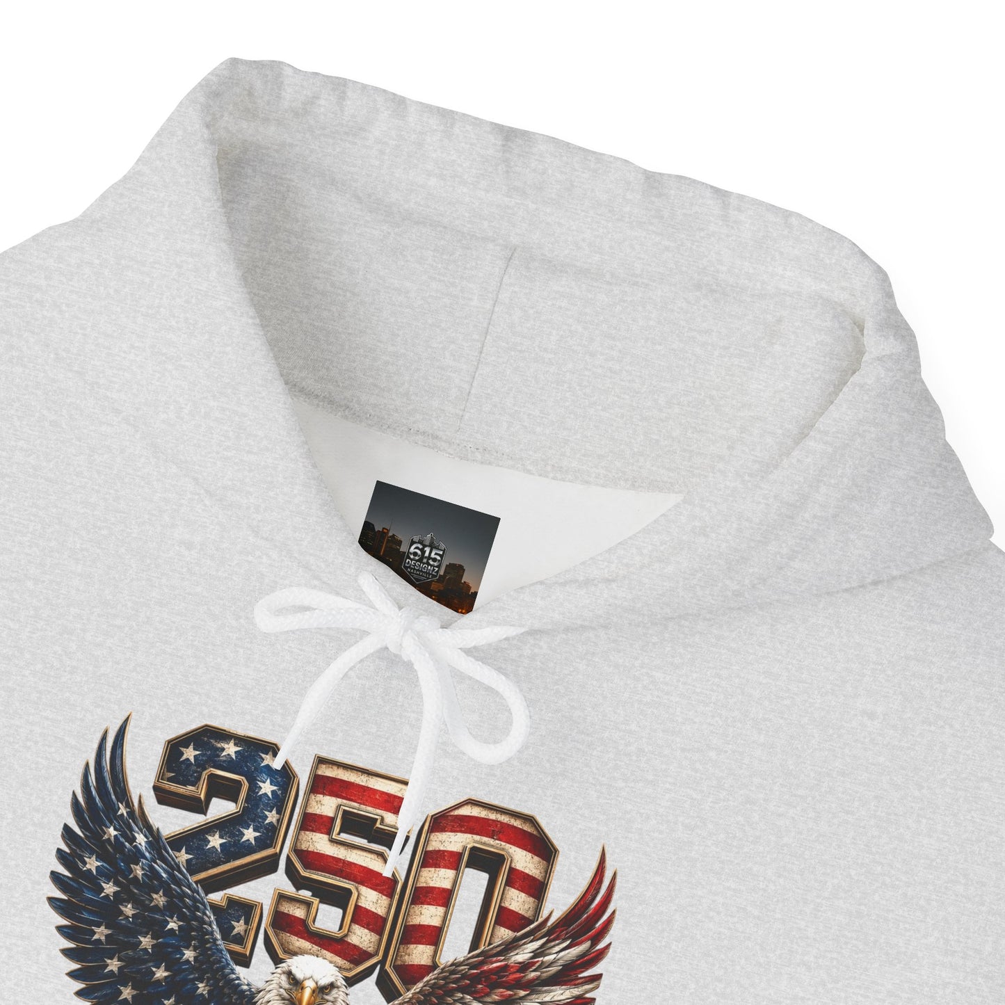 #250 250 Years of Freedom Eagle Patriotic American Flag Anniversary (1776–2026) Patriotic Hoodie