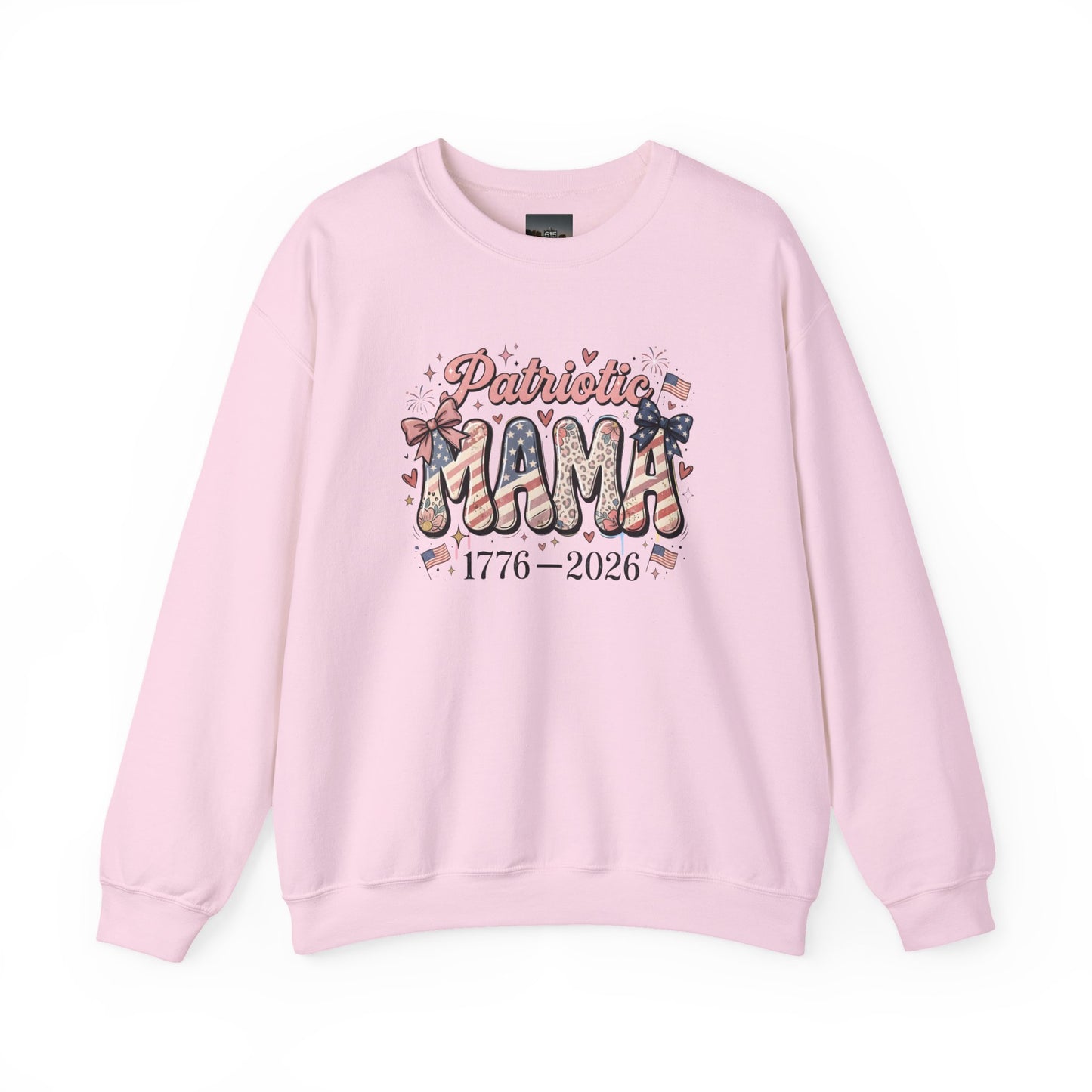 #250 Patriotic Mama 1776–2026 American Flag Sweatshirt