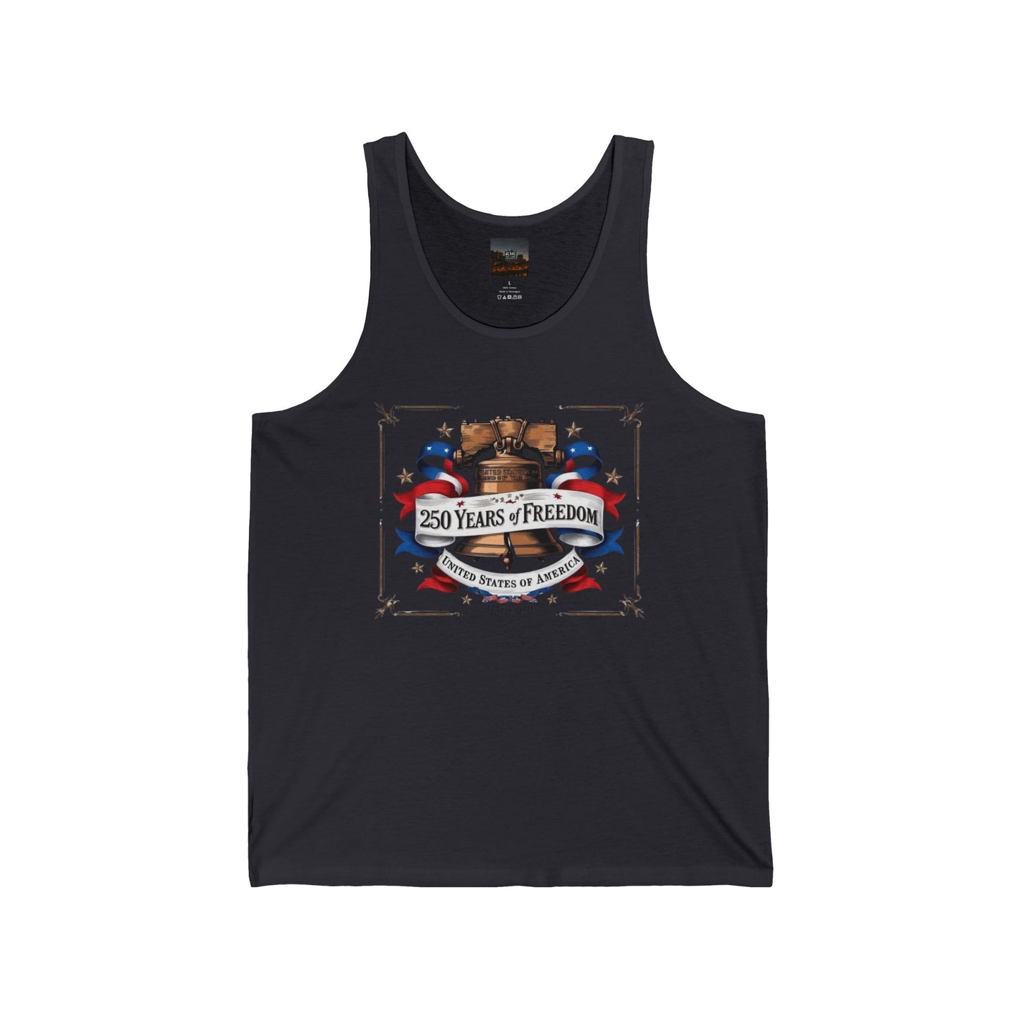 #250 250 Years of Freedom Liberty Bell Jersey Tank Top