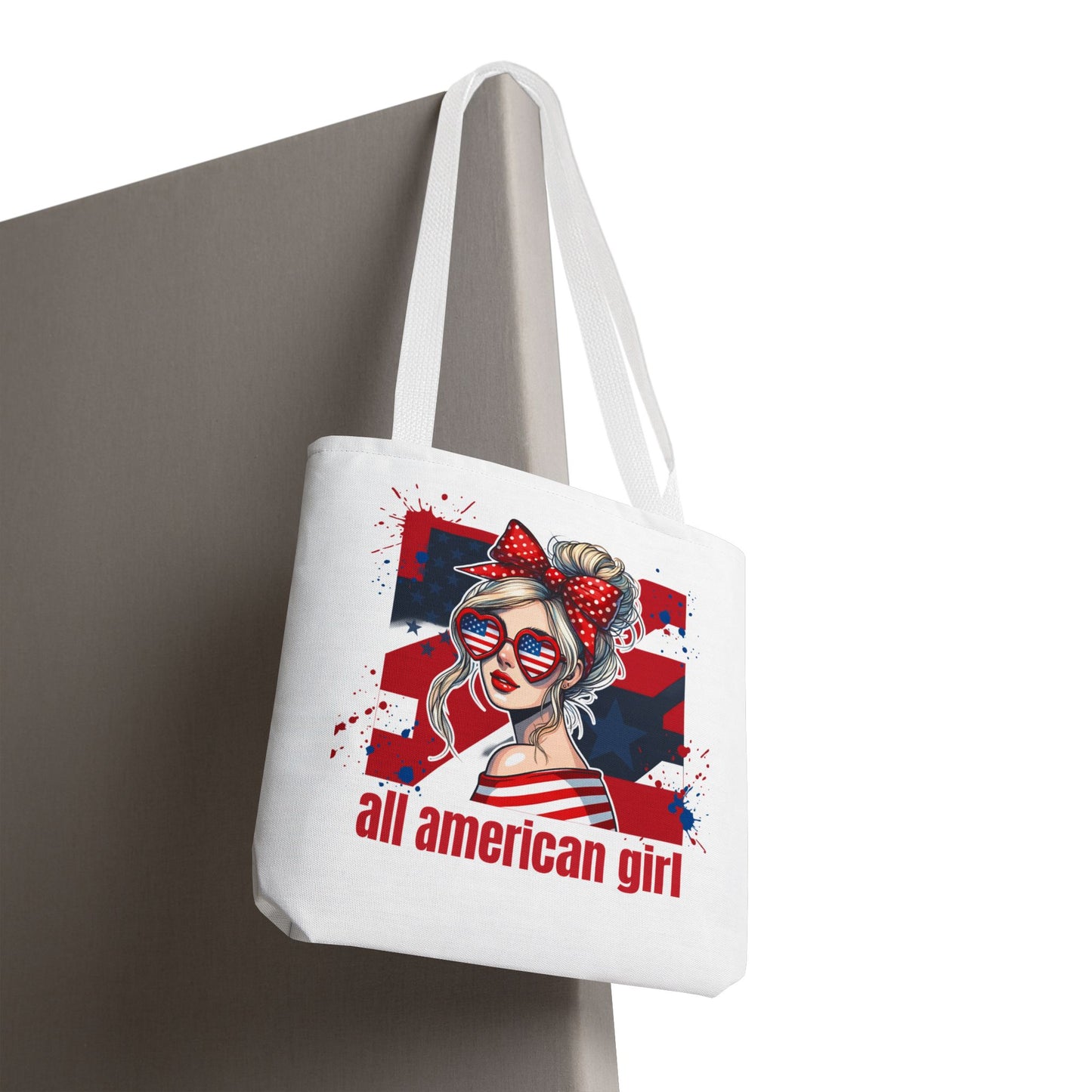 #250 All American Girl Patriotic Tote Bag
