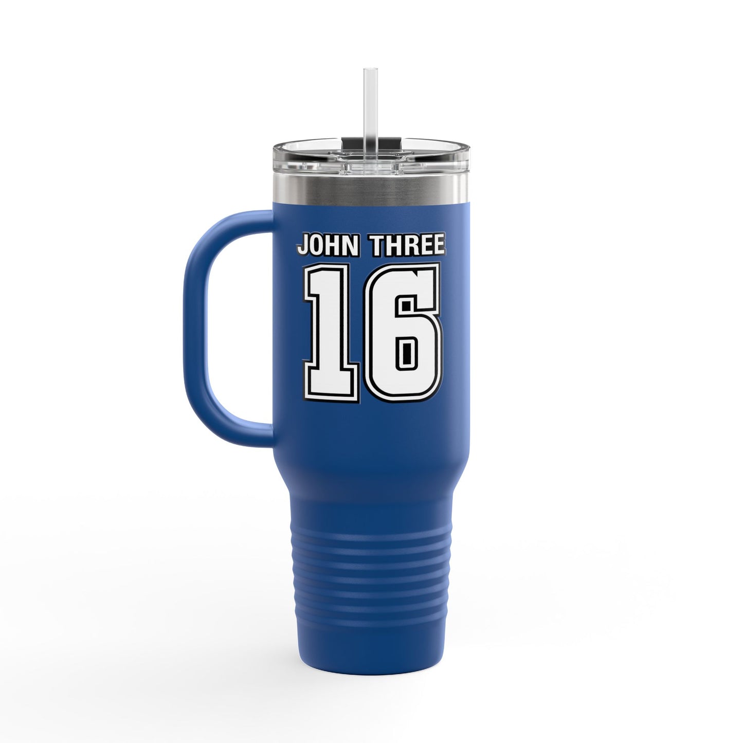 John Three 16 40oz Insulated Travel Mug — Stainless Steel Tumbler, Leak‑Resistant Cold & Hot Cup for Travel