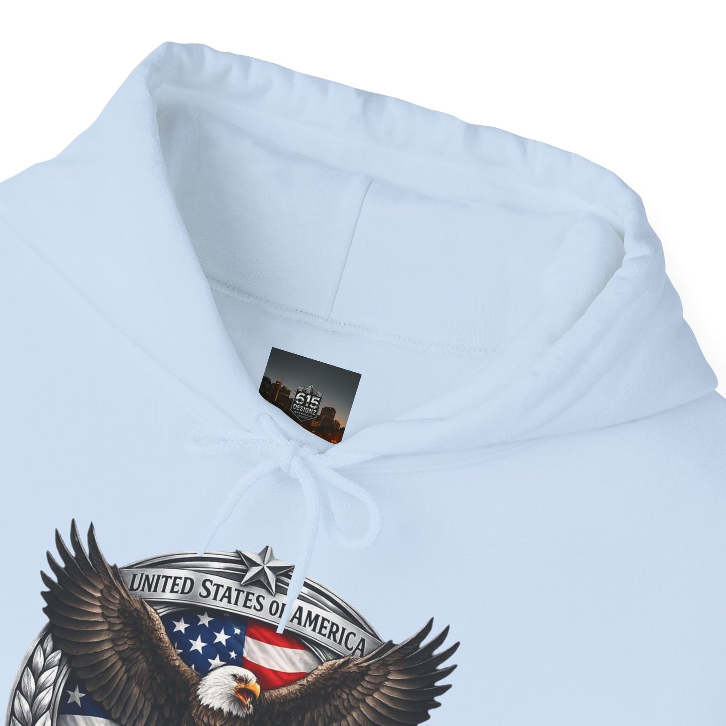 #250 Patriotic Bald Eagle 250 United States Emblem Hoodie