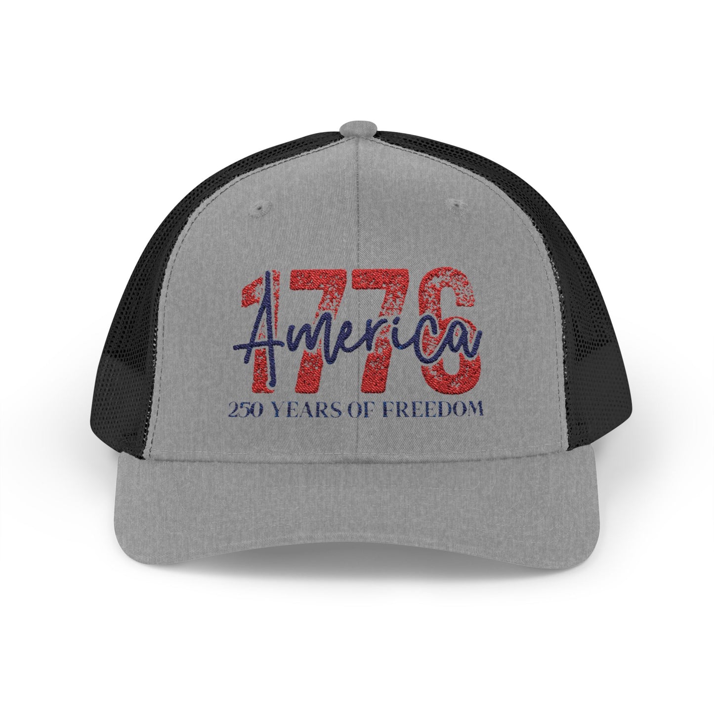 #250 1776 America: 250 Years of Freedom' Patriotic Independence Day Snapback Trucker Cap