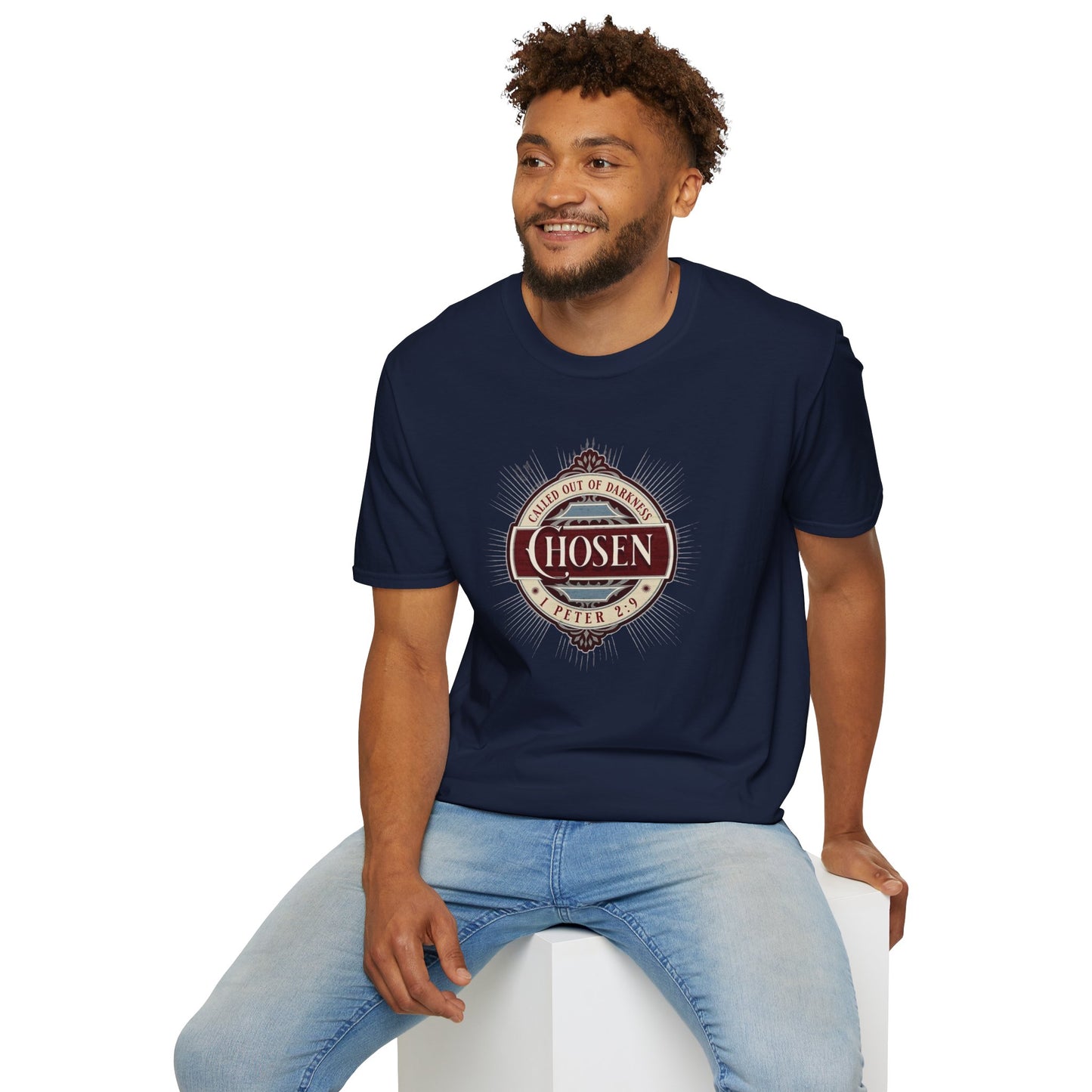 Chosen Graphic T-Shirt — "Called Out of Darkness" Faith Tee