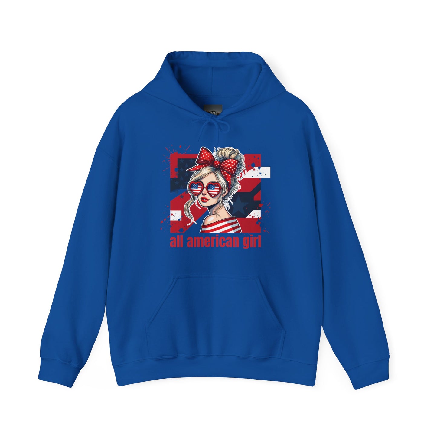 #250 All American Girl Patriotic Hoodie