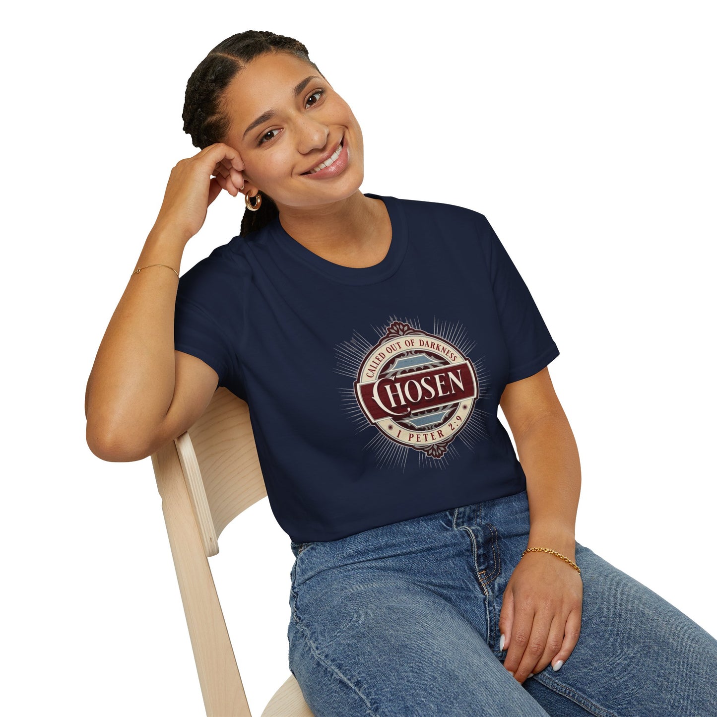 Chosen Graphic T-Shirt — "Called Out of Darkness" Faith Tee