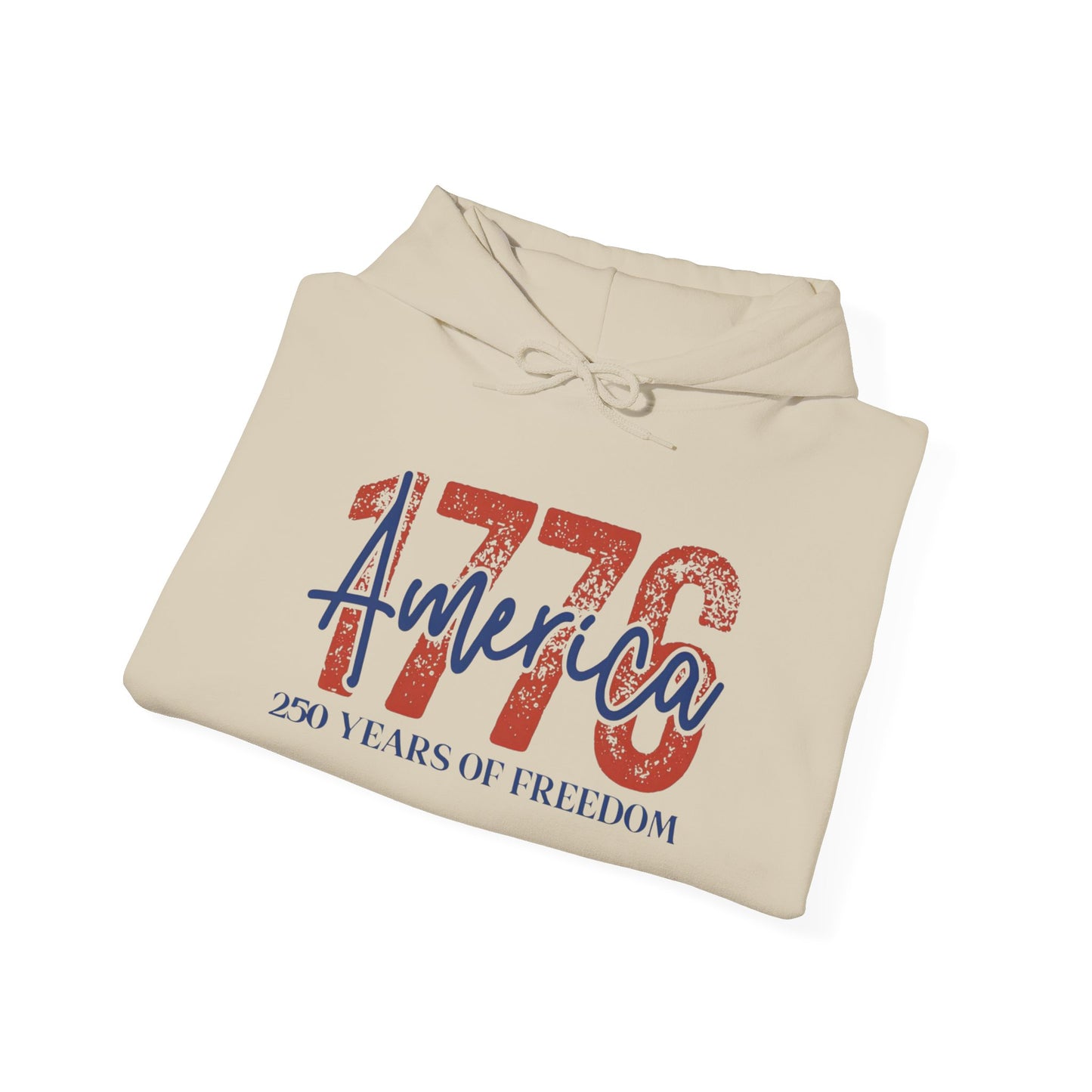 #250 1776 America: 250 Years of Freedom' Patriotic Independence Day Hoodie