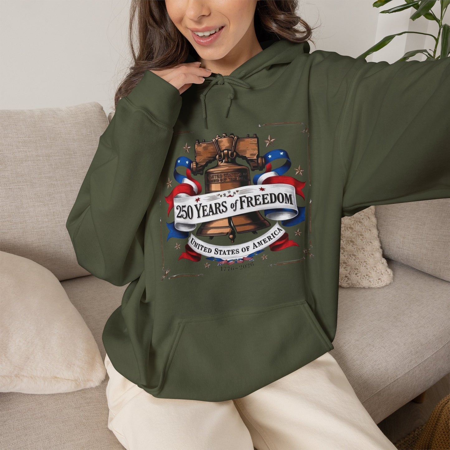 #250 250 Years of Freedom Liberty Bell Hoodie